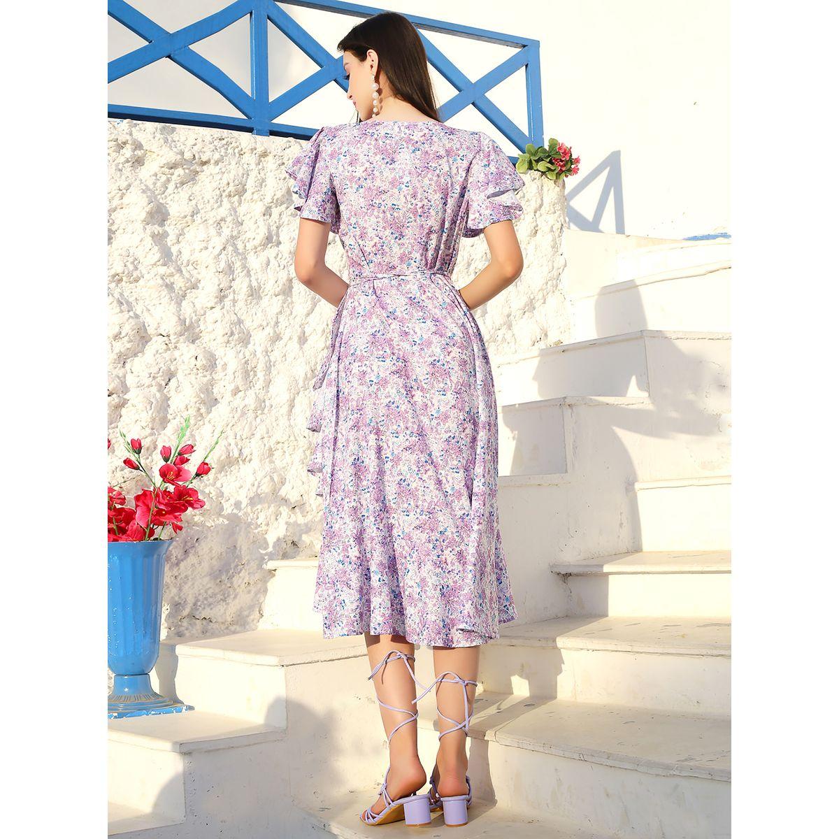 Sera Floral Print Ruffled Midi Wrap Dress with Tie Up-women-clothing-dresses-image-3
