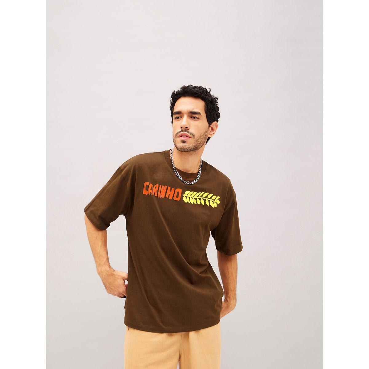 Mascln Sassafras Carinho Typographic Print Oversized T-Shirt with Drop Shoulder Sleeves-men-clothing-tshirtsandpolos-tshirts-image-3