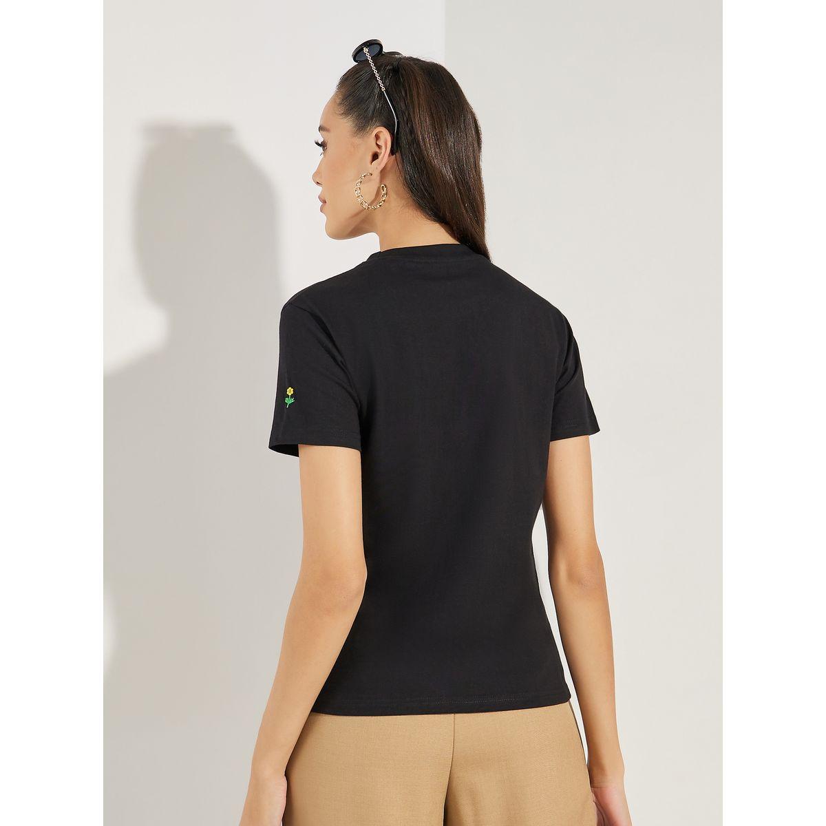 Styli Regular Fit Embroidery Detail Round Neck T-Shirt-women-clothing-tshirts-image-5