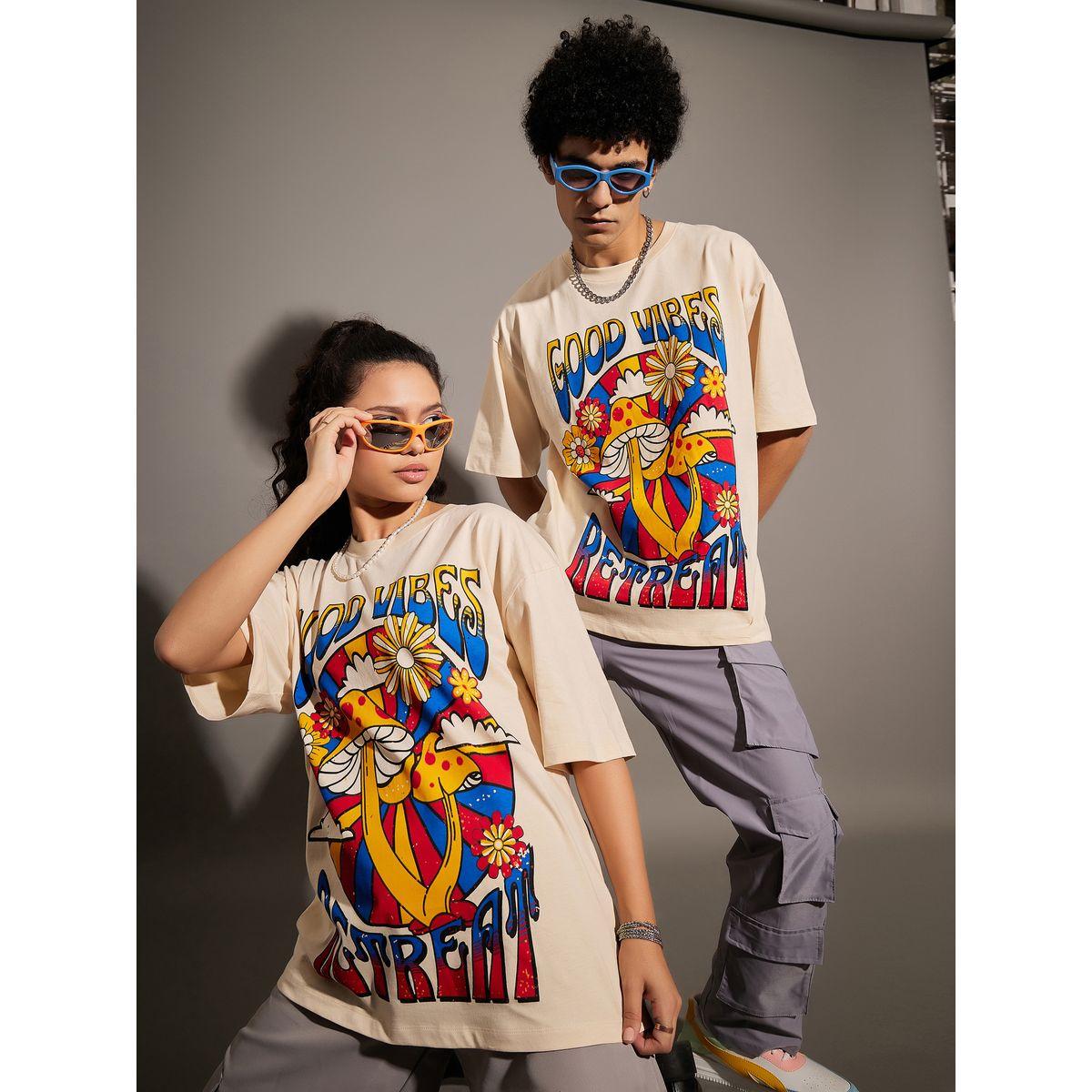 Mascln Sassafras Good Vibes Graphic Print Oversized T-Shirt-men-clothing-tshirtsandpolos-tshirts-image-5
