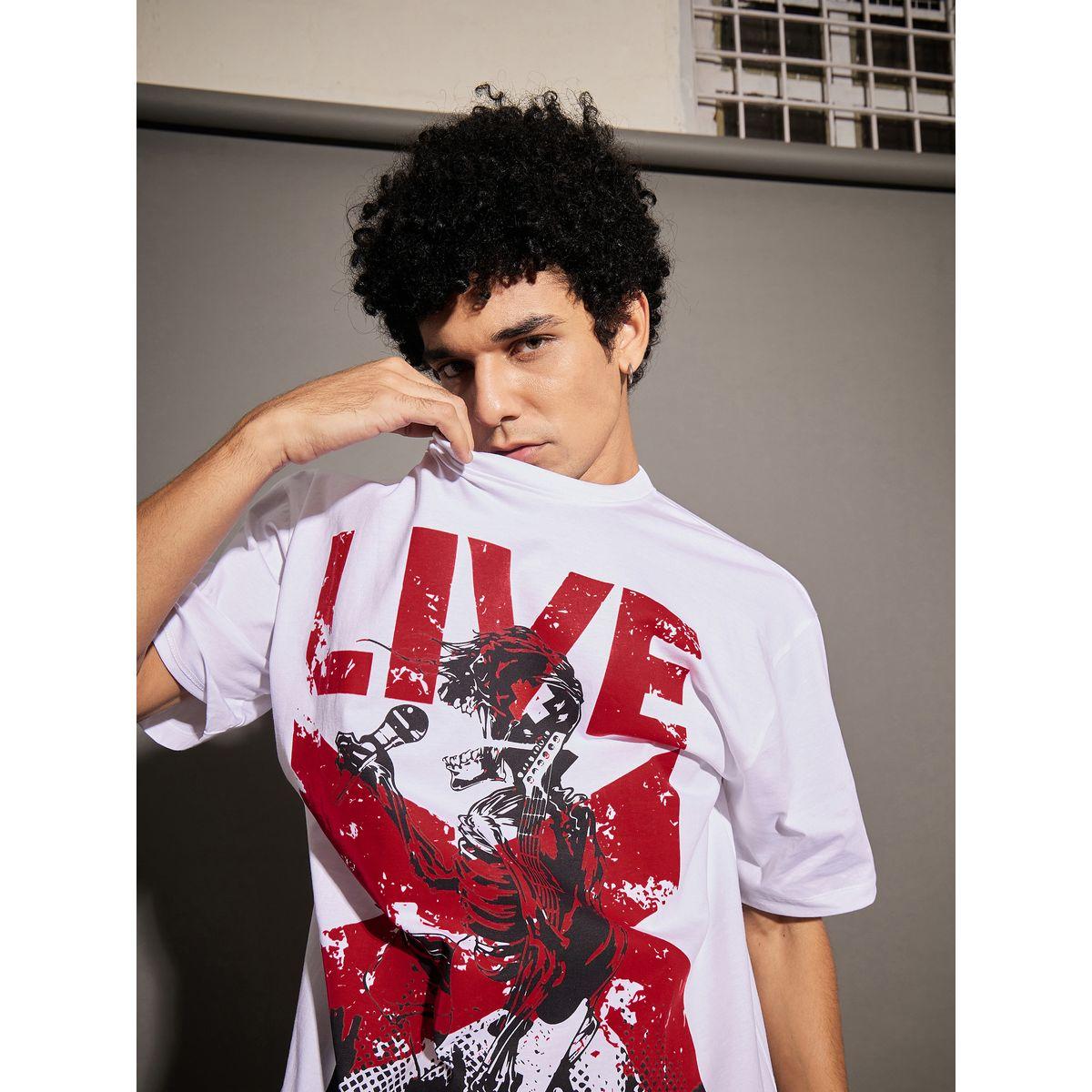 Mascln Sassafras Live Graphic Print Oversized T-Shirt with Drop Shoulder Sleeves-men-clothing-tshirtsandpolos-tshirts-image-2