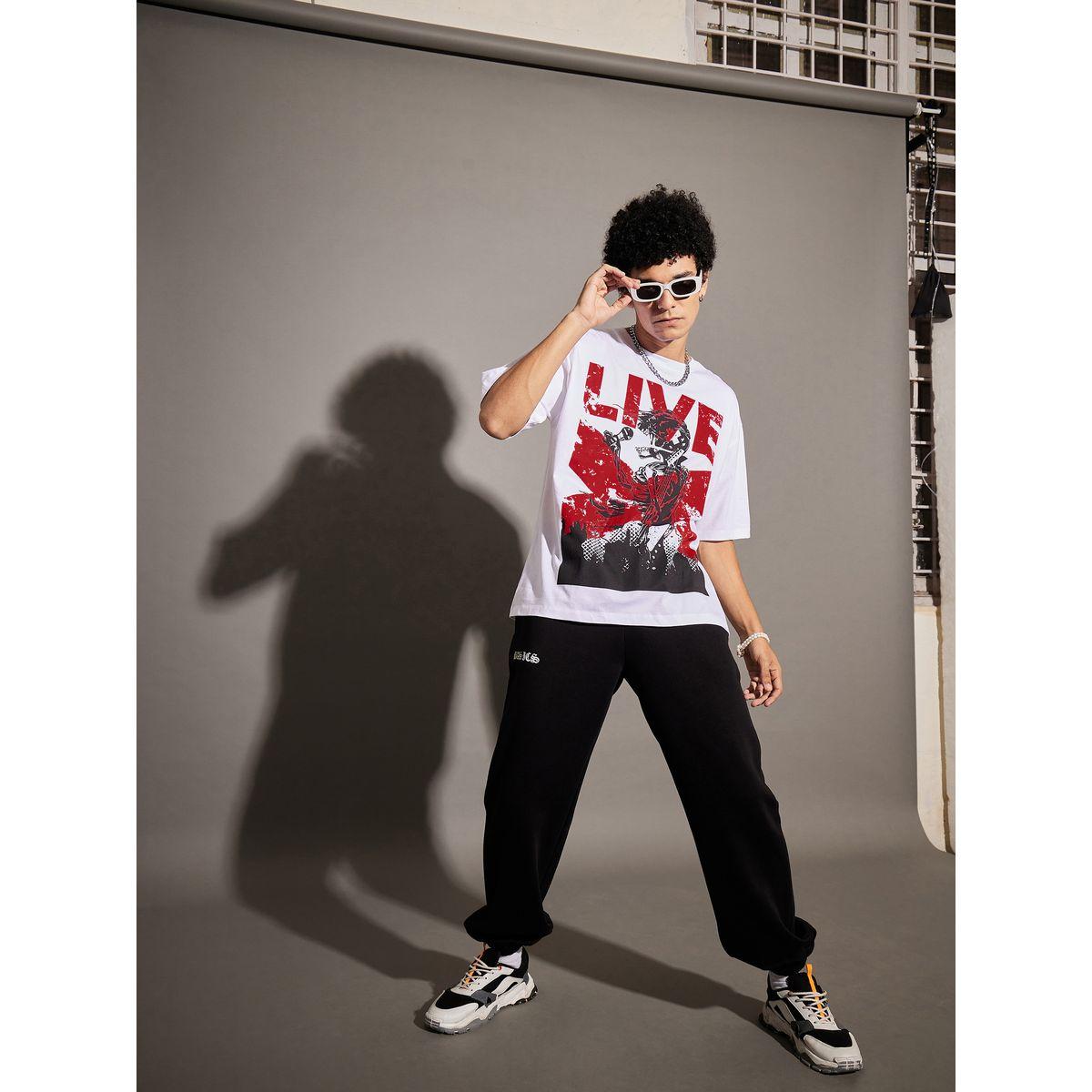 Mascln Sassafras Live Graphic Print Oversized T-Shirt with Drop Shoulder Sleeves-men-clothing-tshirtsandpolos-tshirts-image-4