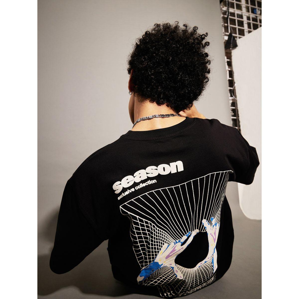 Mascln Sassafras Back & Front Season Print Oversized T-Shirt with Drop Shoulder Sleeves-men-clothing-tshirtsandpolos-tshirts-image-2