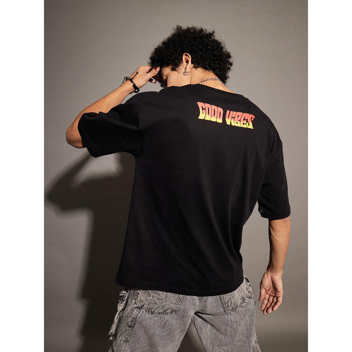 Mascln Sassafras Good Vibes Graphic Print Oversized T-Shirt-men-clothing-tshirtsandpolos-tshirts-image-3