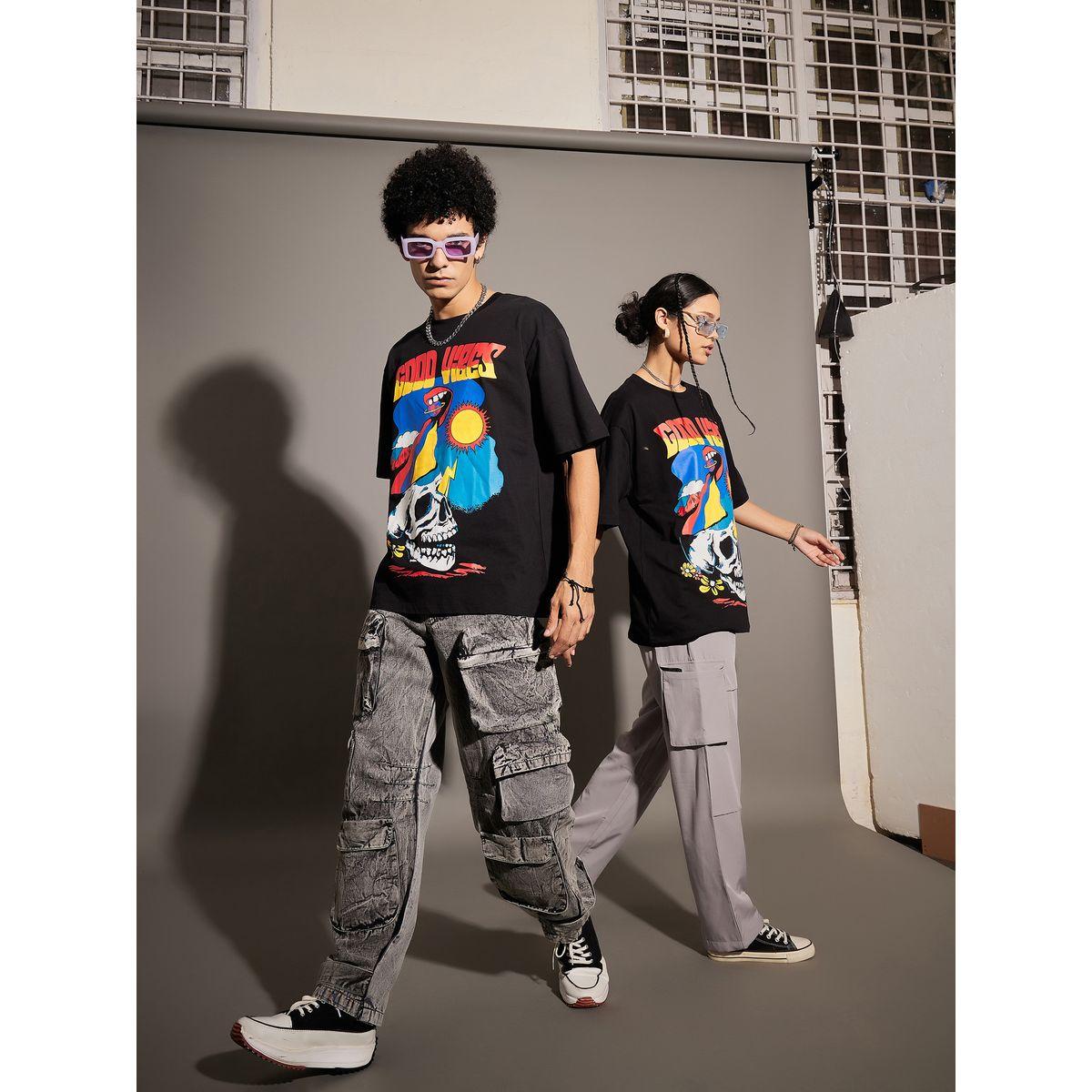 Mascln Sassafras Good Vibes Graphic Print Oversized T-Shirt-men-clothing-tshirtsandpolos-tshirts-image-5