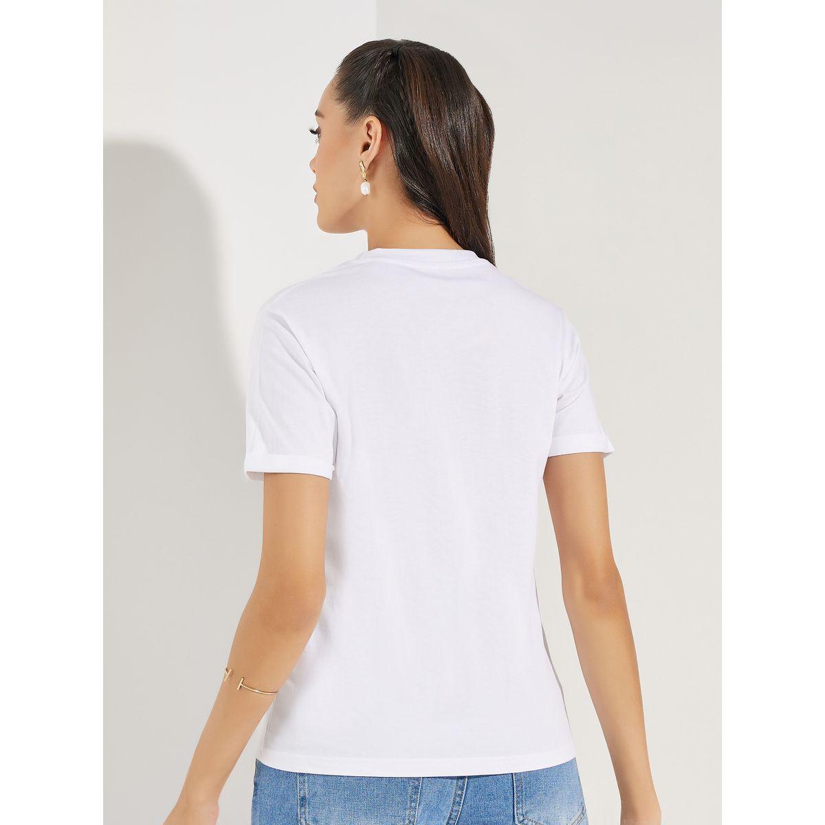 Styli Regular Fit Flower Embroidery Detail T-Shirt-women-clothing-tshirts-image-5