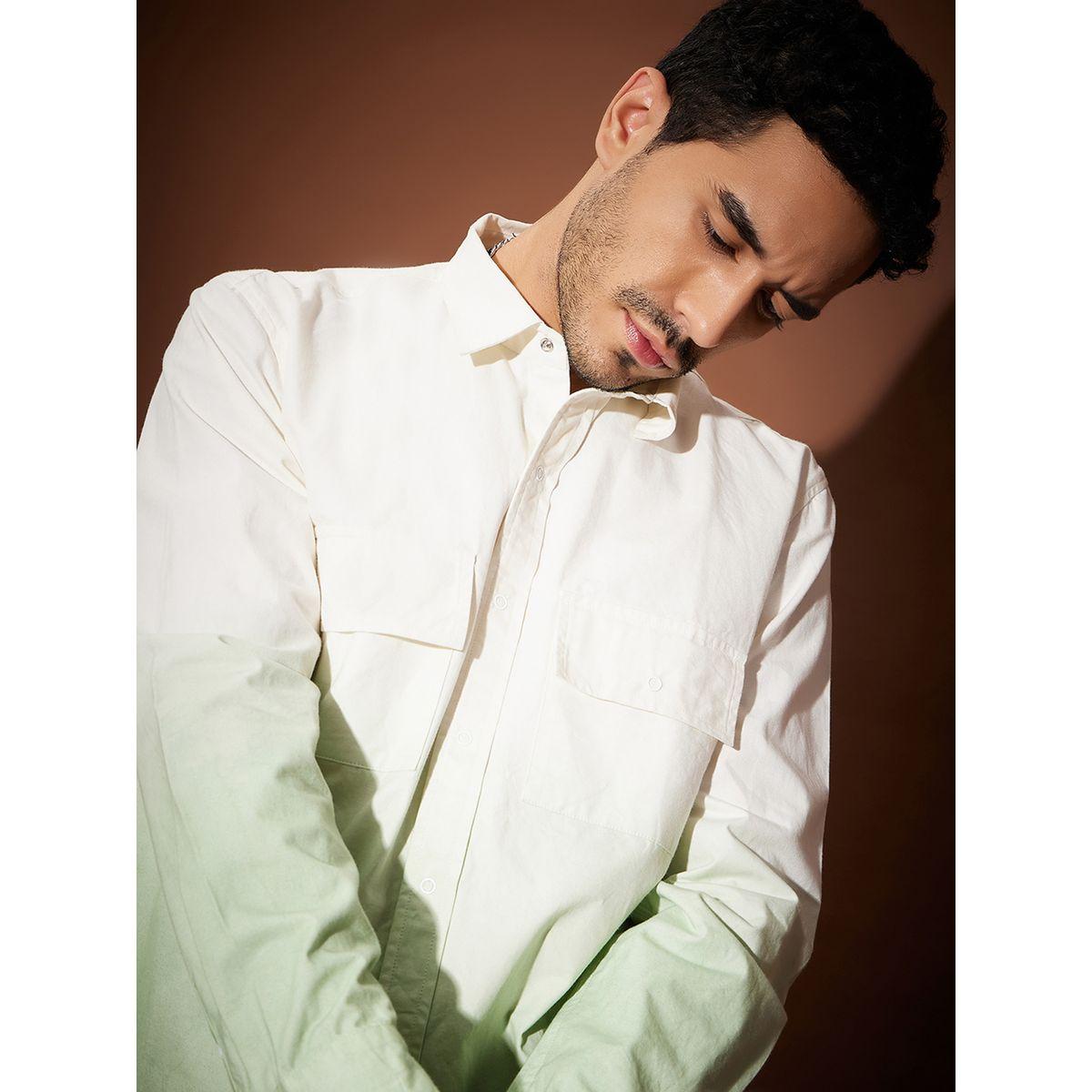 Mascln Sassafras X Styli  Ombre Flap Pocket Shirt with Long Sleeves-men-clothing-shirts-image-2