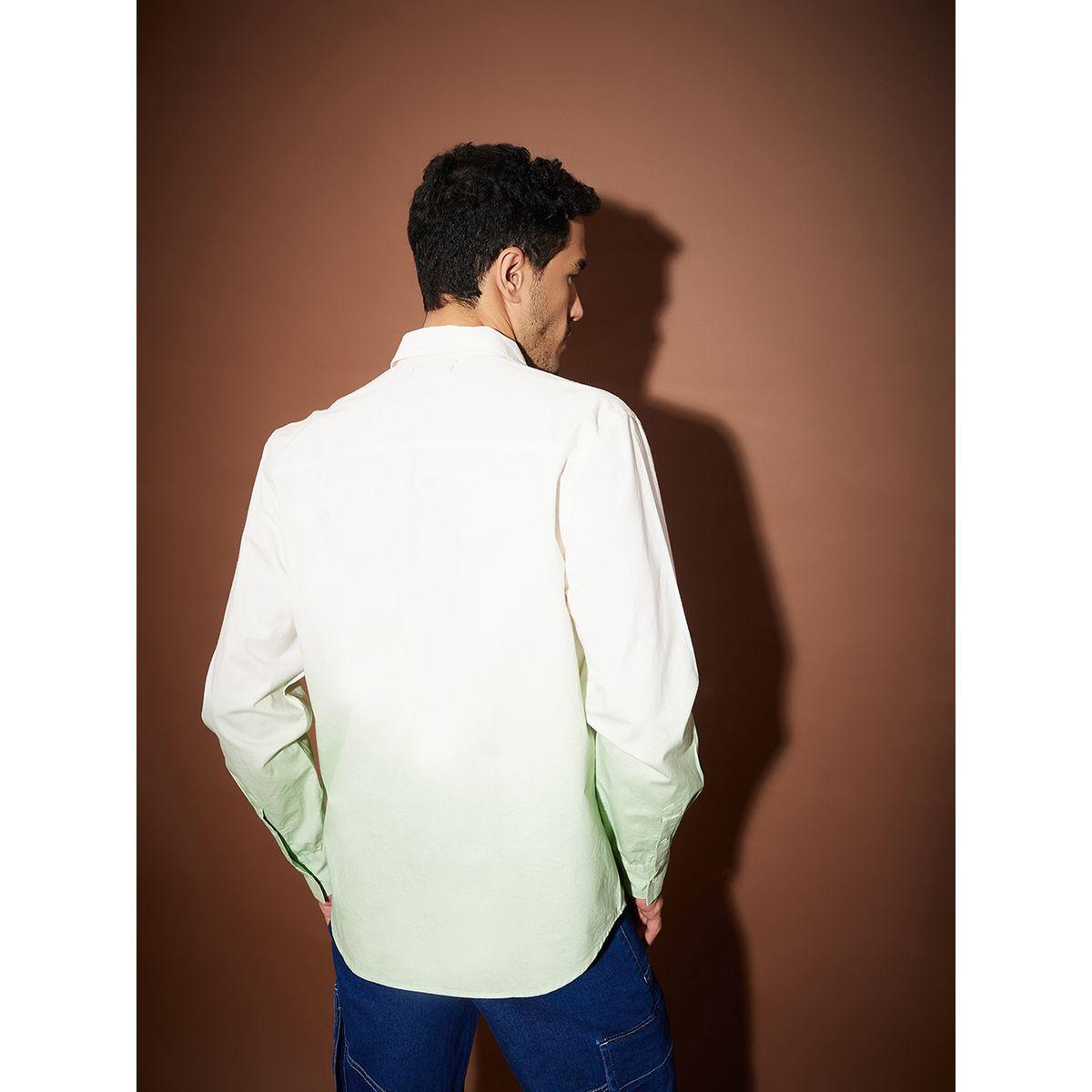 قميص بنمط تدرج الالوان مع اكمام طويلة ماسكلن ساسافراس × ستايلي-men-clothing-shirts-image-3