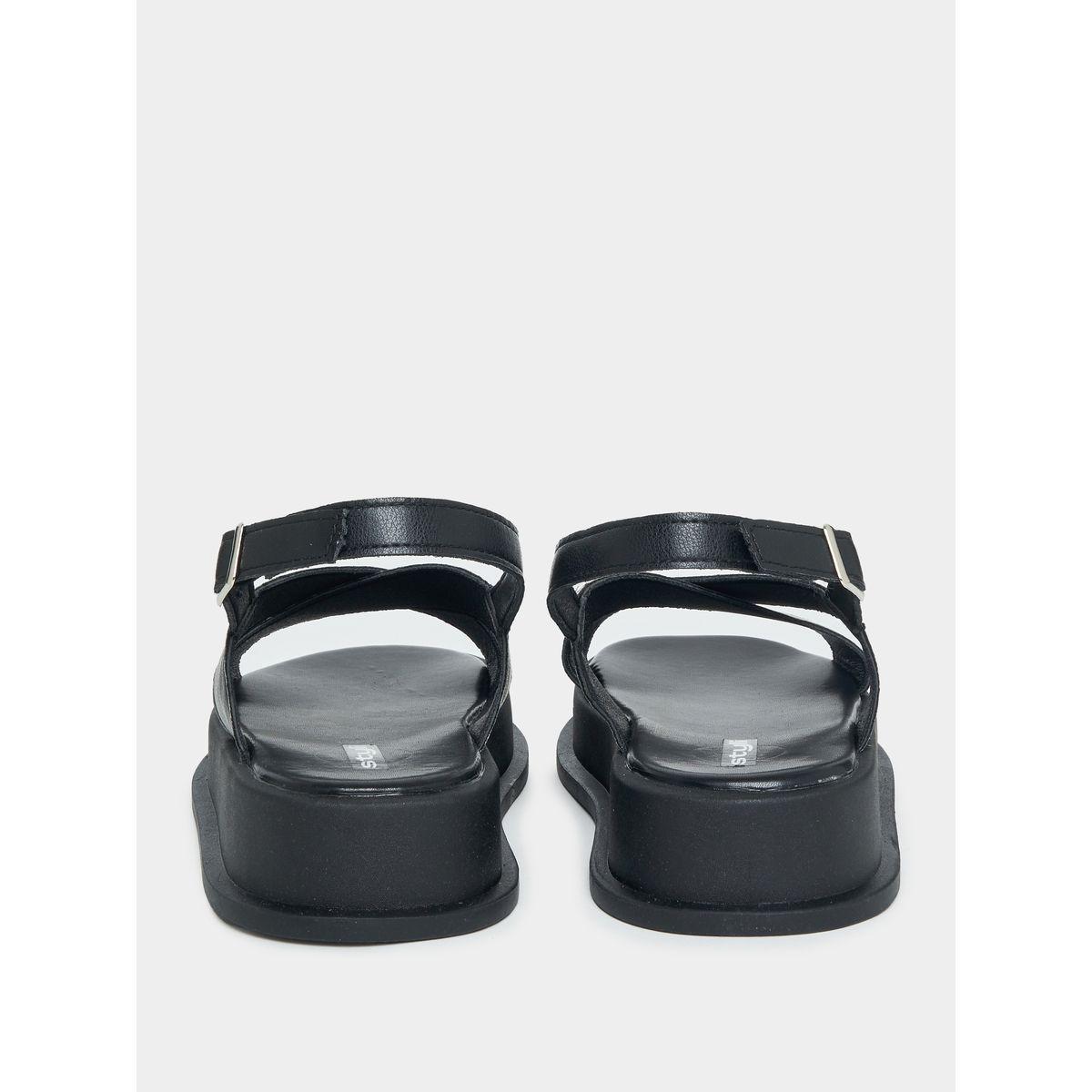 Styli Cross Strap Platform Sandals-women-shoes-sandals-flats-image-3