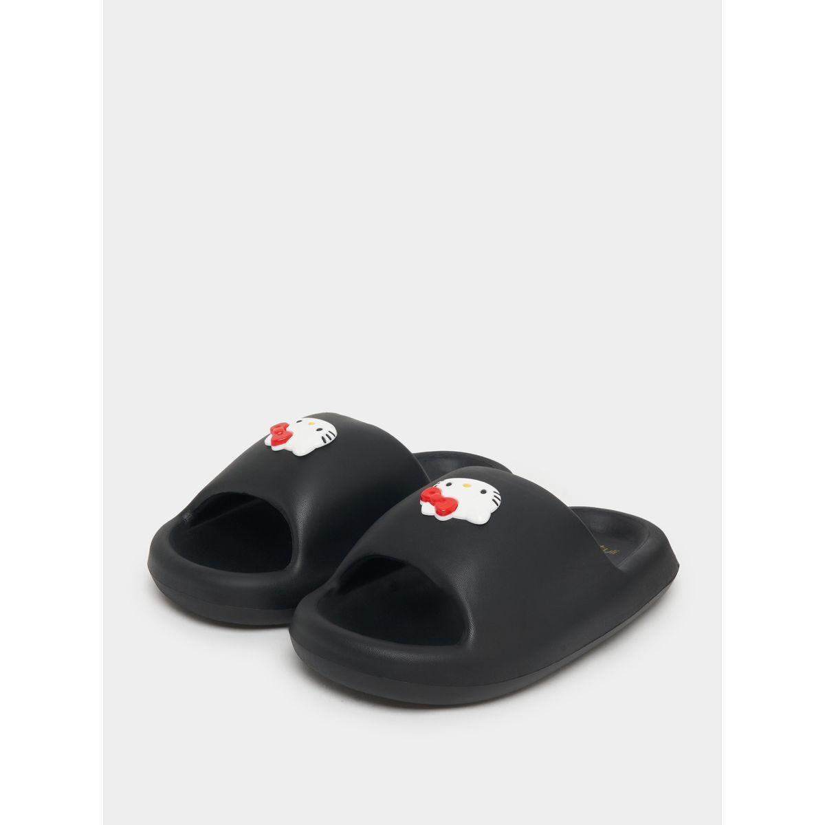 Styli Kitty Applique Chunky Slides-women-shoes-flipflopsandslides-image-1