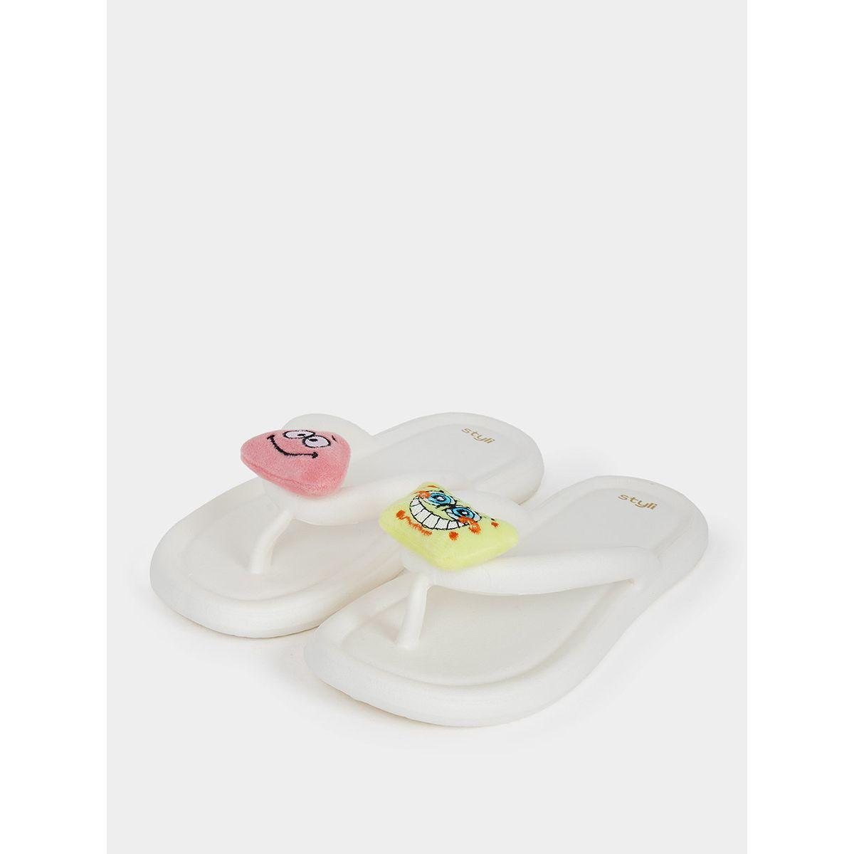 spongebob flip flops adults