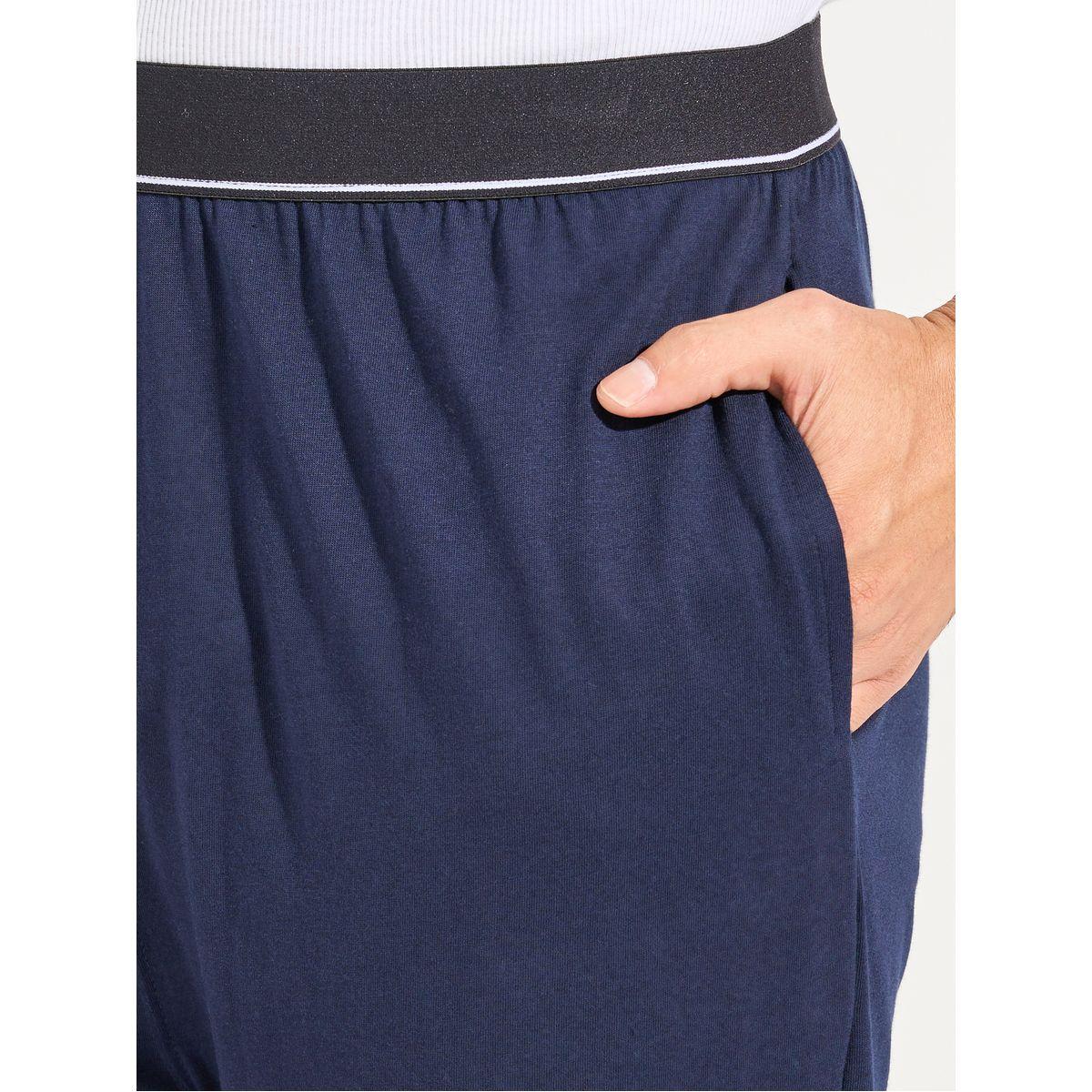 بنطال بيجاما محبوك بخصر مطاطي-men-clothing-nightwear-pyjamaandshorts-image-3
