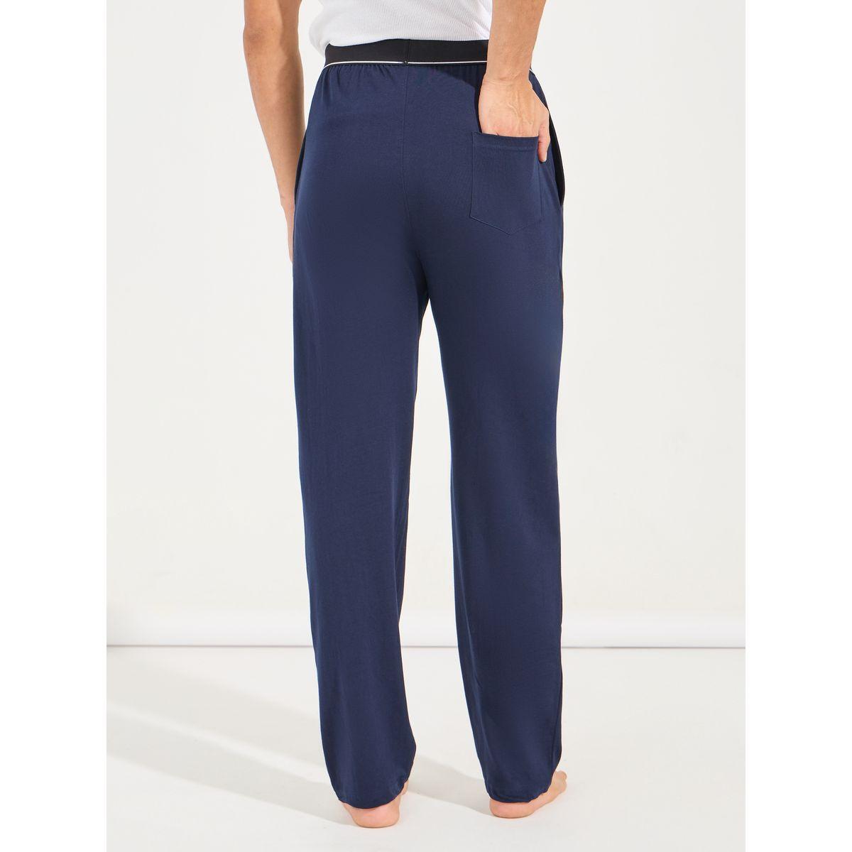 Styli Unwind Cotton Knit Pyjama with Elastic Waistband-men-clothing-nightwear-pyjamaandshorts-image-4