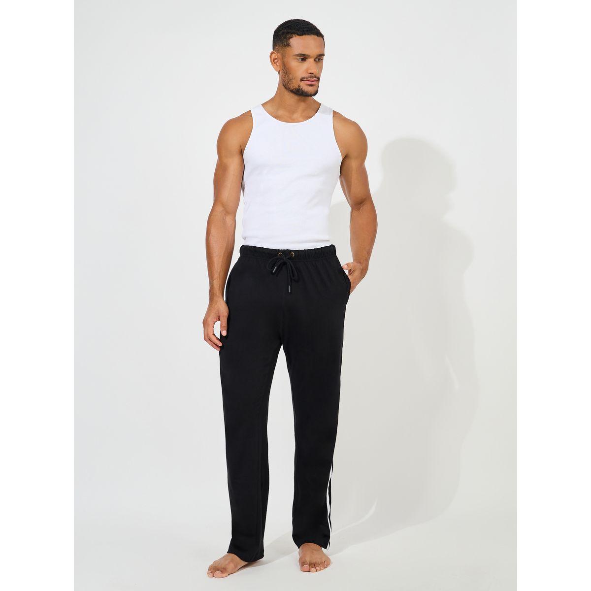 Styli Unwind Straight Fit Knitted Pyjama with Side Piping Detail-men-clothing-nightwear-pyjamaandshorts-image-2