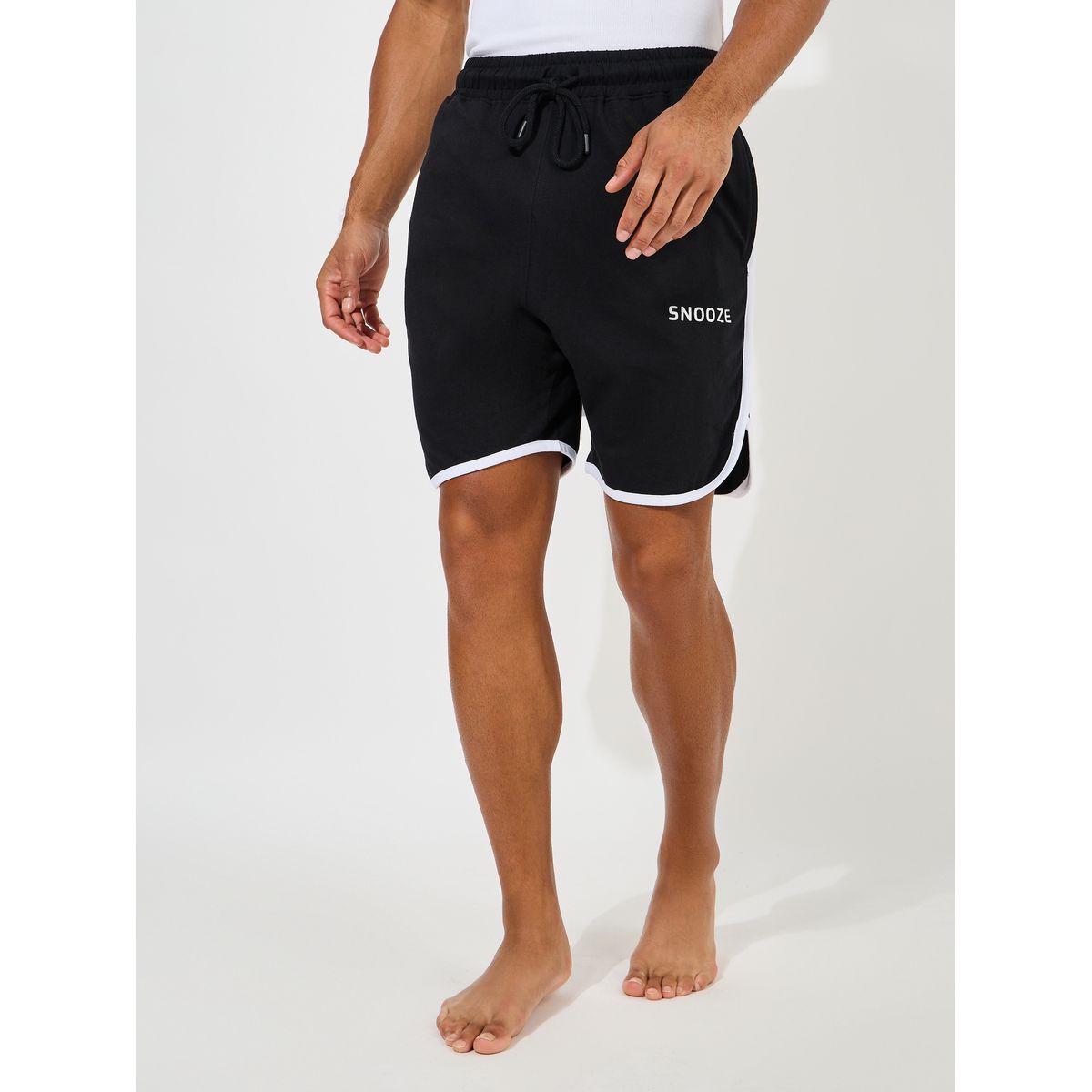 شورت محبوك مطبع مع تفاصيل محزوزة-men-clothing-nightwear-pyjamaandshorts-image-1