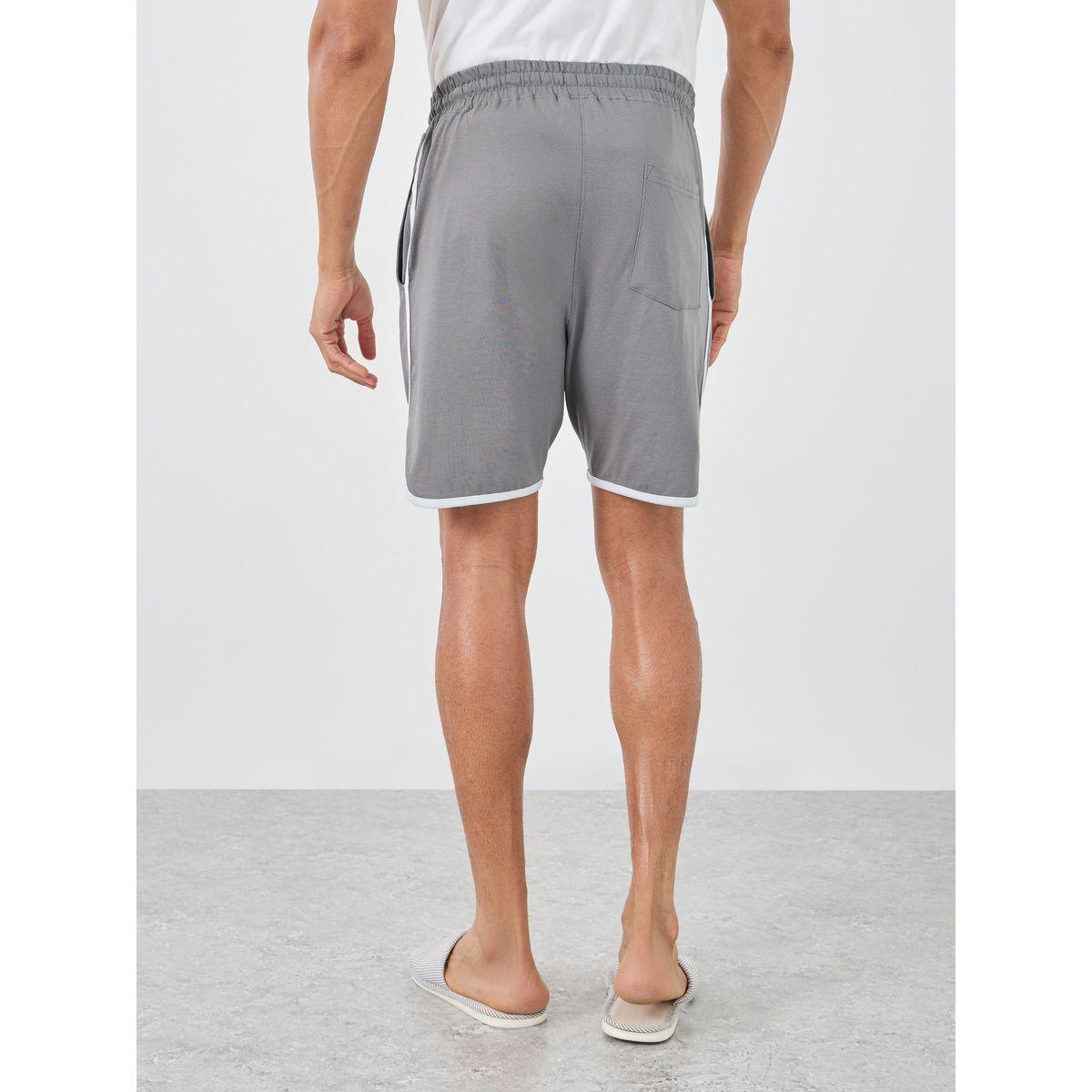 شورت محبوك بطبعة كتابة مع تفاصيل محزوزة-men-clothing-nightwear-pyjamaandshorts-image-4