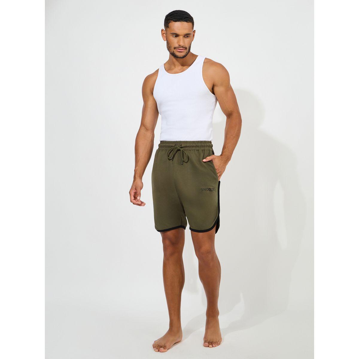 شورت محبوك مطبع مع تفاصيل محزوزة-men-clothing-nightwear-pyjamaandshorts-image-2