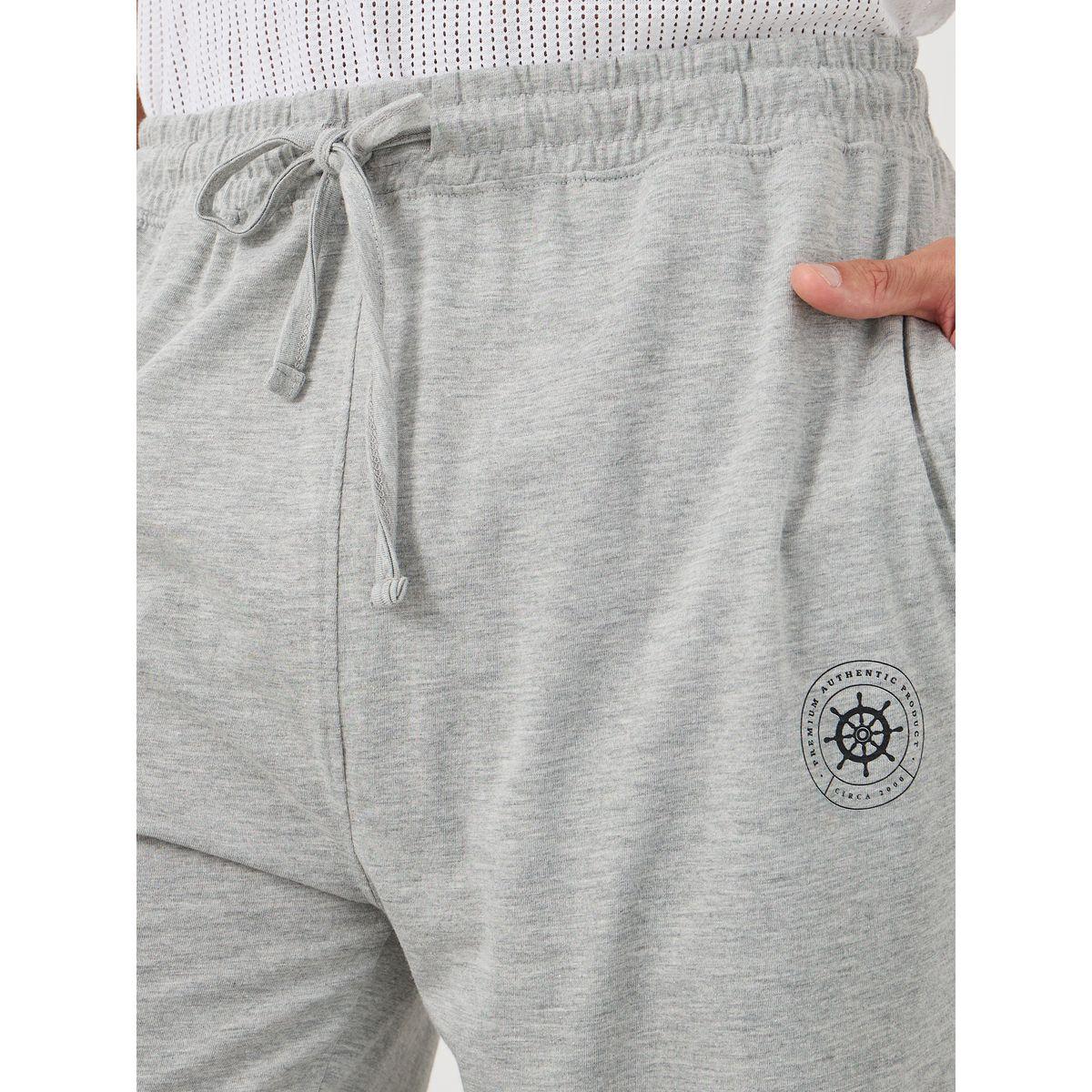بنطال بيجاما محبوك بحافة مفتوحة وطبعة شعار-men-clothing-nightwear-pyjamaandshorts-image-3
