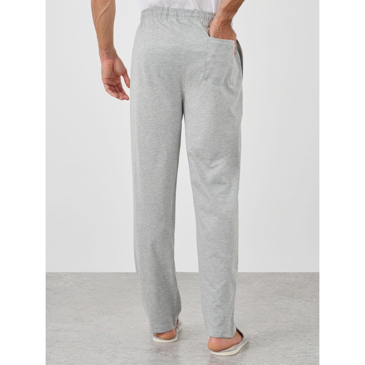 بنطال بيجاما محبوك بحافة مفتوحة وطبعة شعار-men-clothing-nightwear-pyjamaandshorts-image-4
