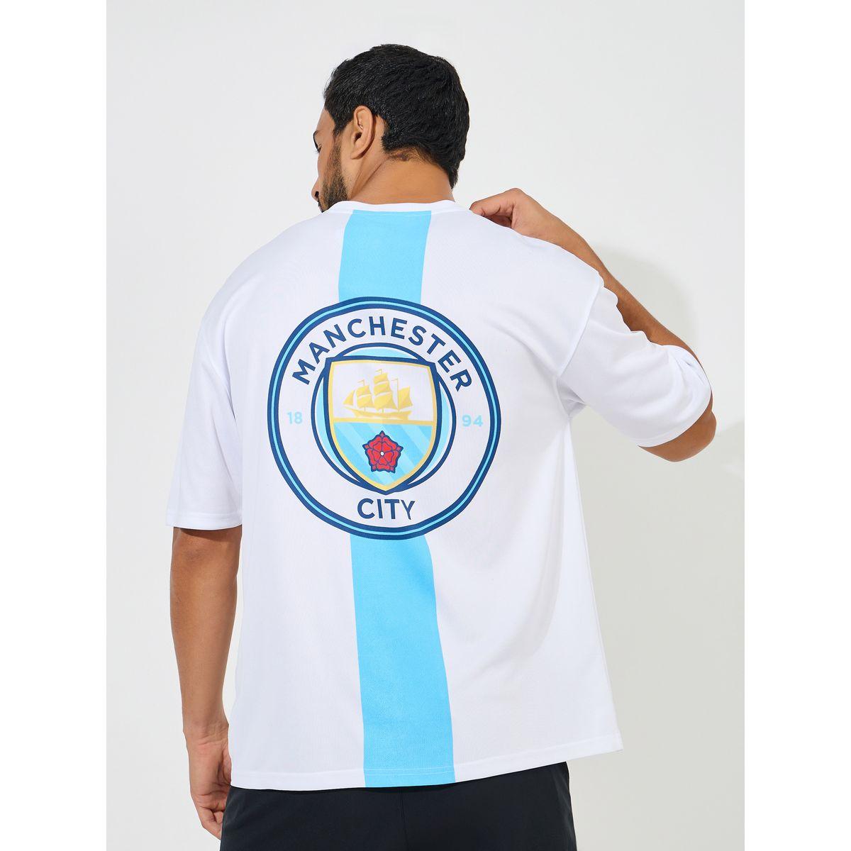 Styli Manchester City Mesh Knit Jersey Oversized T-Shirt-men-clothing-tshirtsandpolos-tshirts-image-1
