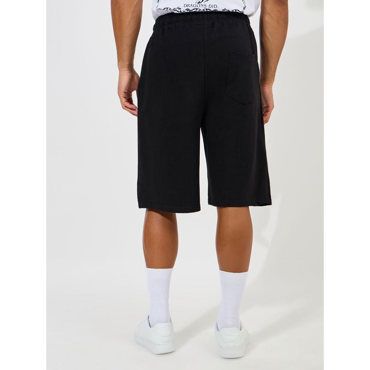 شورت تيري فضفاض مطبع بطبعة جرافيك-men-clothing-bottoms-shorts-image-4
