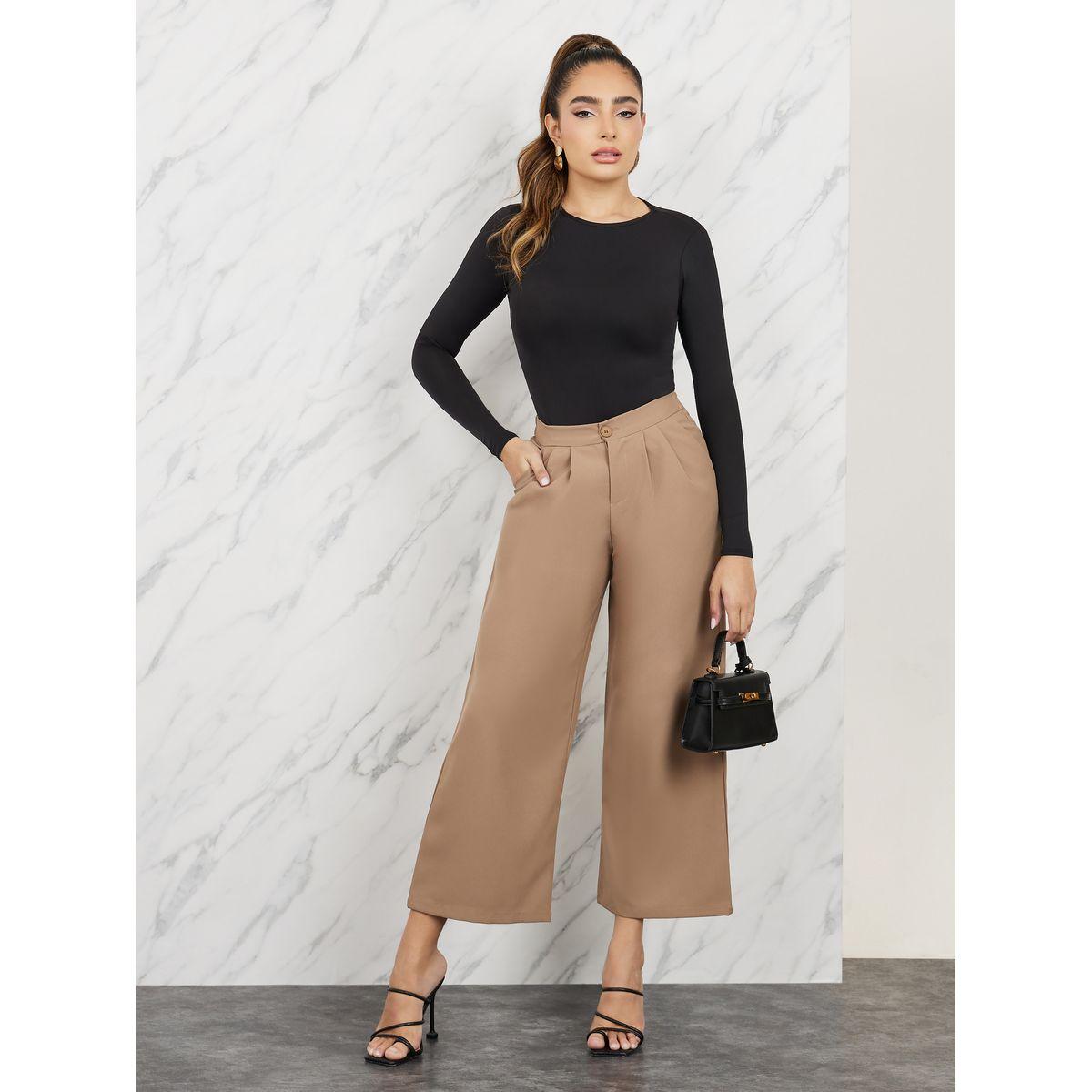 Styli Plicated Detail Relaxed Fit Pants-women-clothing-bottoms-trousers-image-2
