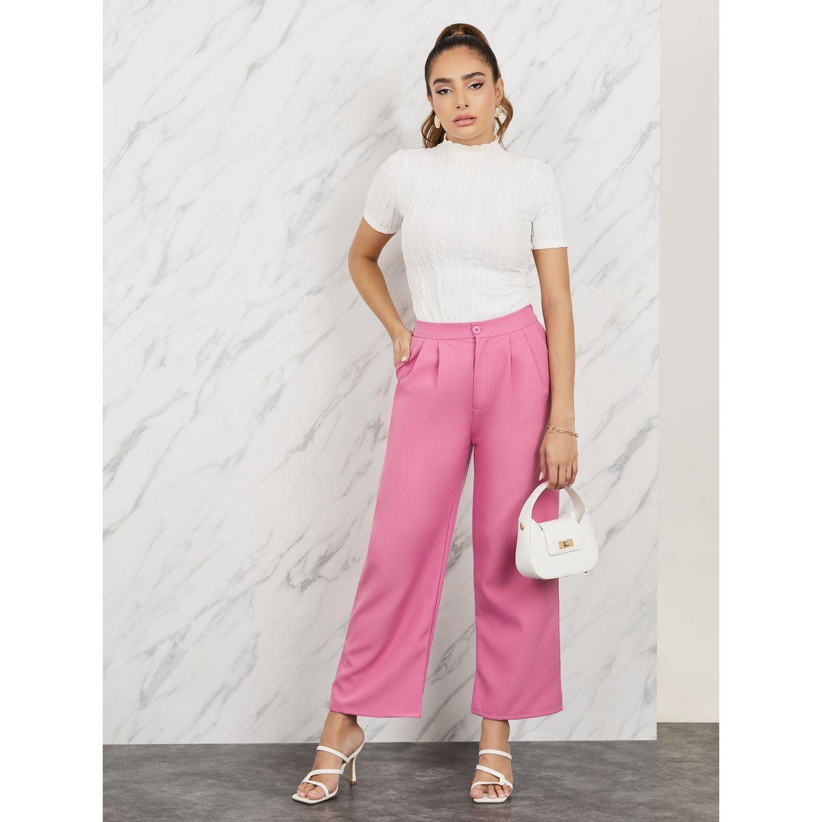 Styli Plicated Detail Relaxed Fit Pants-women-clothing-bottoms-trousers-image-2
