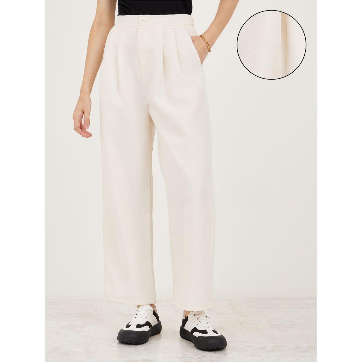 Styli Plicated Detail Relaxed Fit Pants-women-clothing-bottoms-trousers-image-1