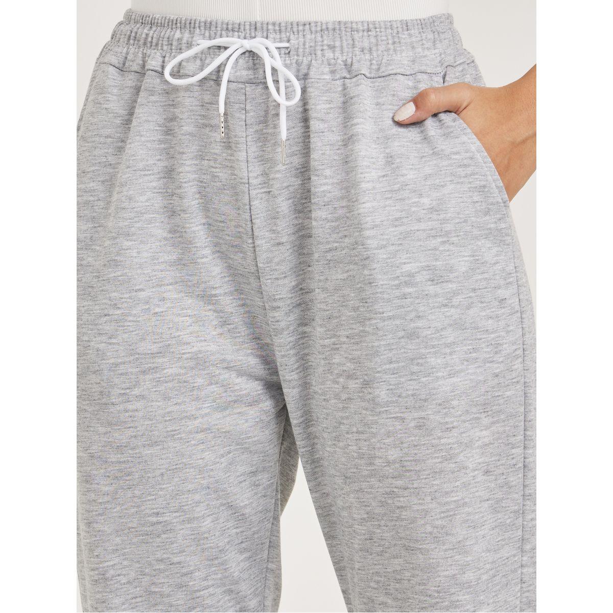 جوغر سادة قصير بأساور مطاطية-women-clothing-bottoms-joggers-image-3