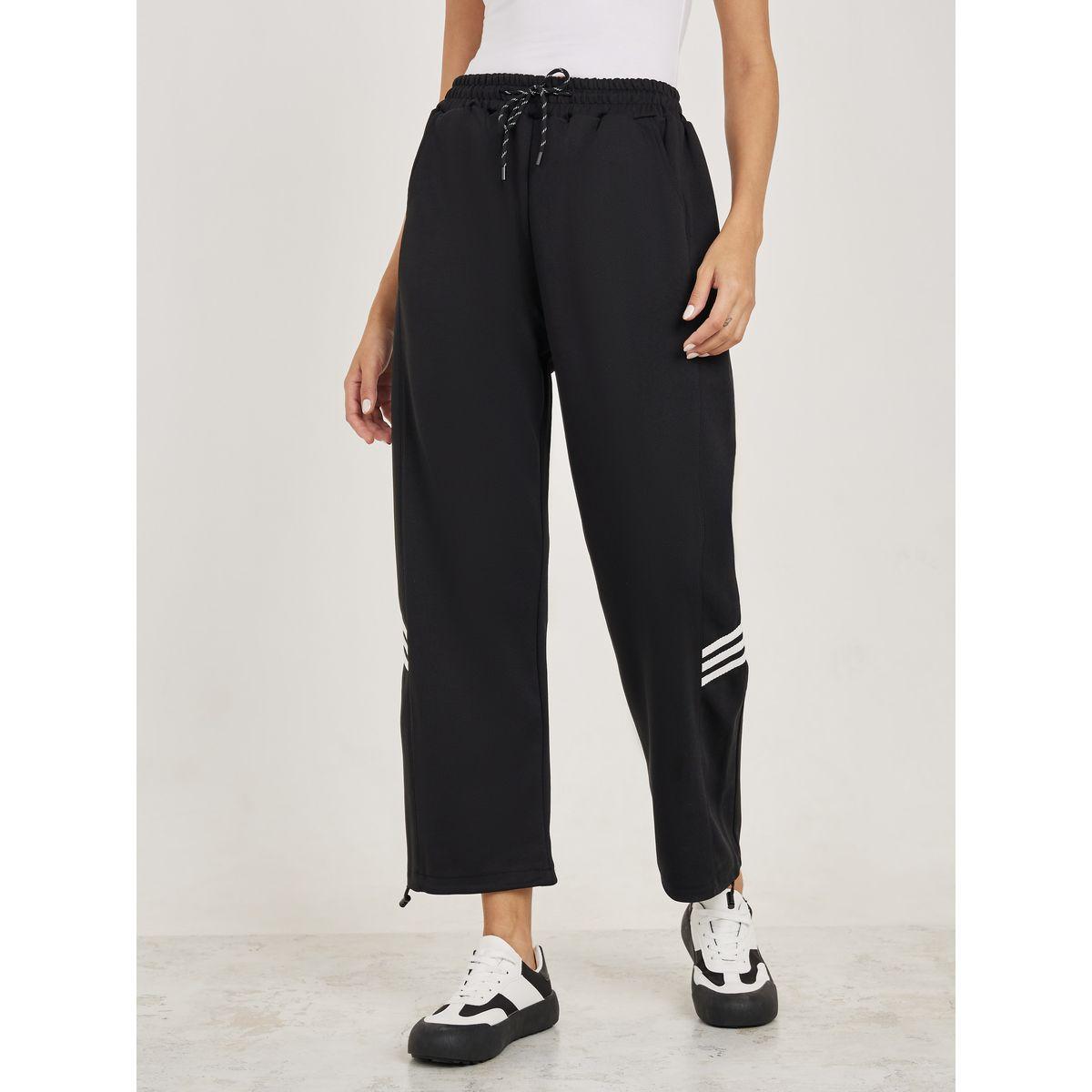 Styli Side Patch Print Detail Elastic Waistband Cargo-women-clothing-bottoms-trousers-image-1