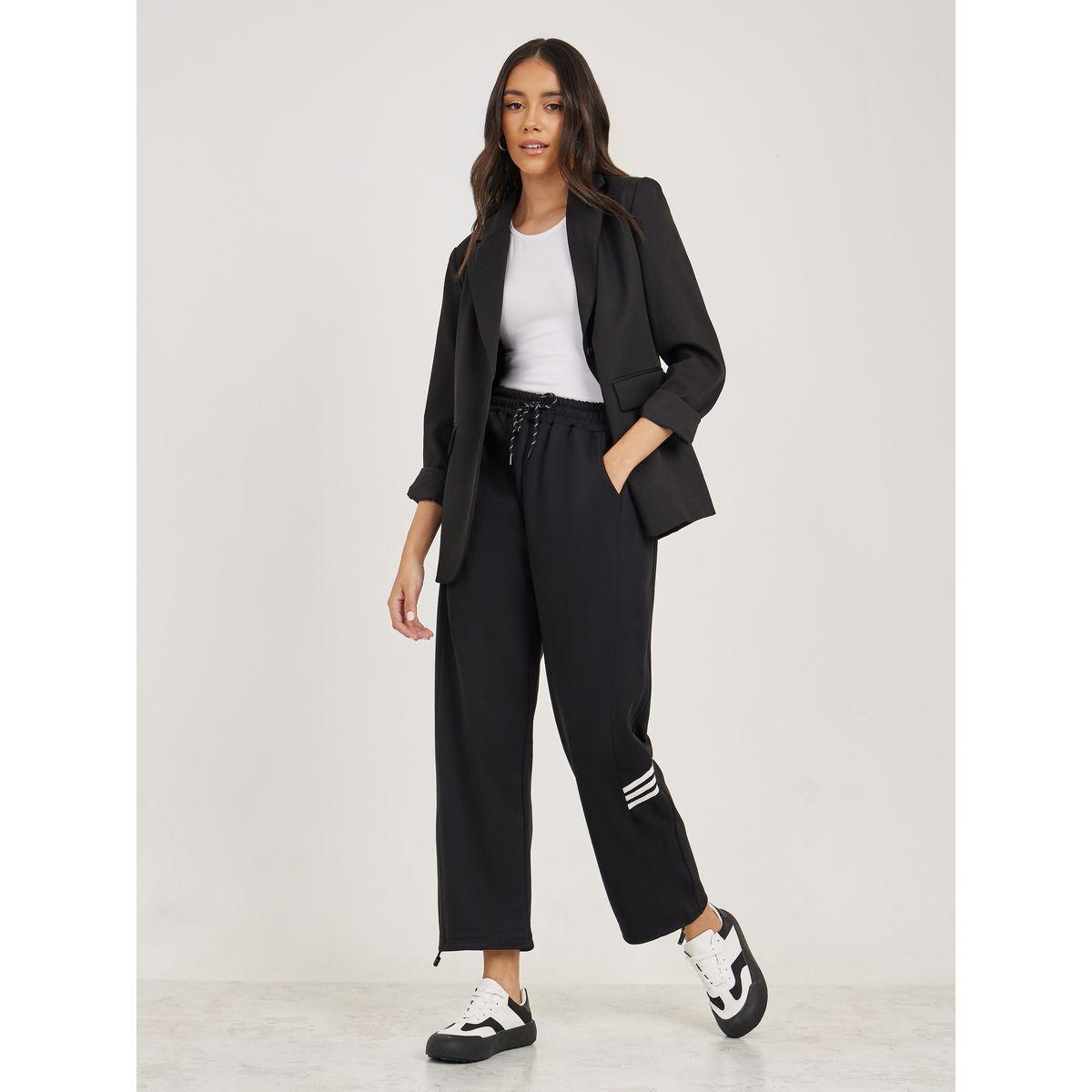 بنطال كارجو بخصر مطاطي ورباط خصر-women-clothing-bottoms-trousers-image-2