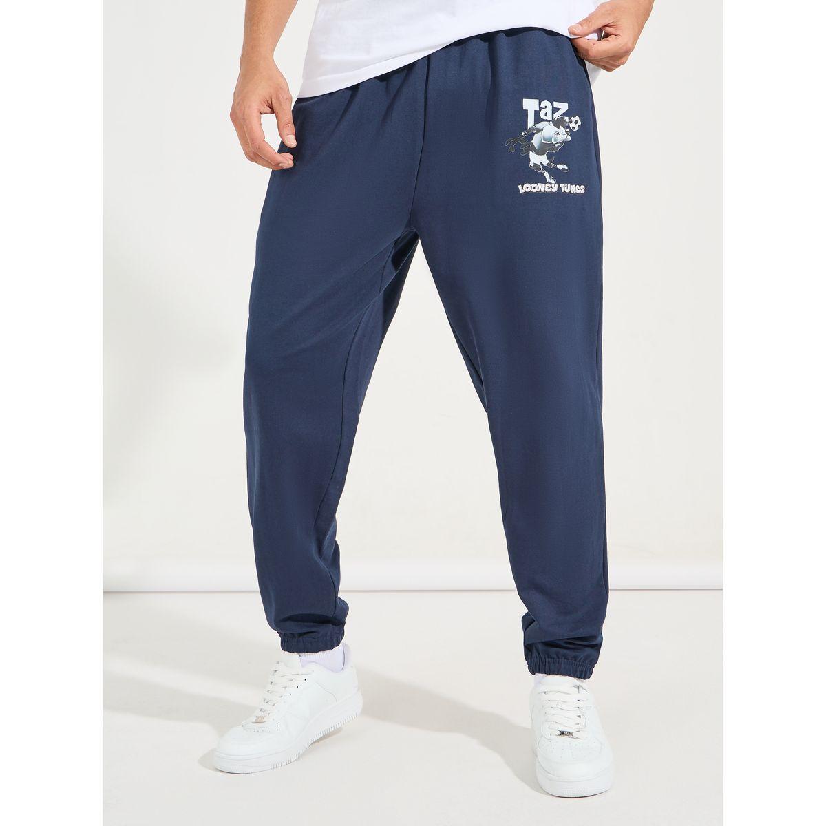 جوغر تيري فضفاض مع حواف مكبلة-men-clothing-bottoms-joggers-image-1