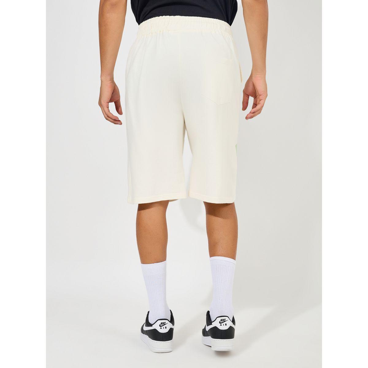 Styli Snoopy Graphic Print Oversized Terry Shorts-men-clothing-bottoms-shorts-image-4