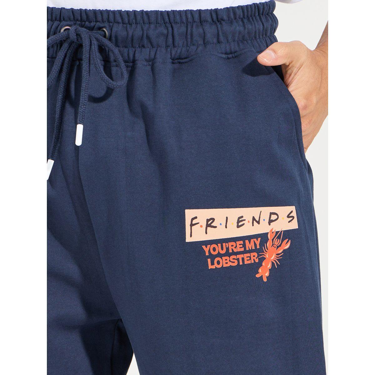 Styli Friends Graphic print Oversized Terry Joggers witg Elasticated cuff-men-clothing-bottoms-joggers-image-3