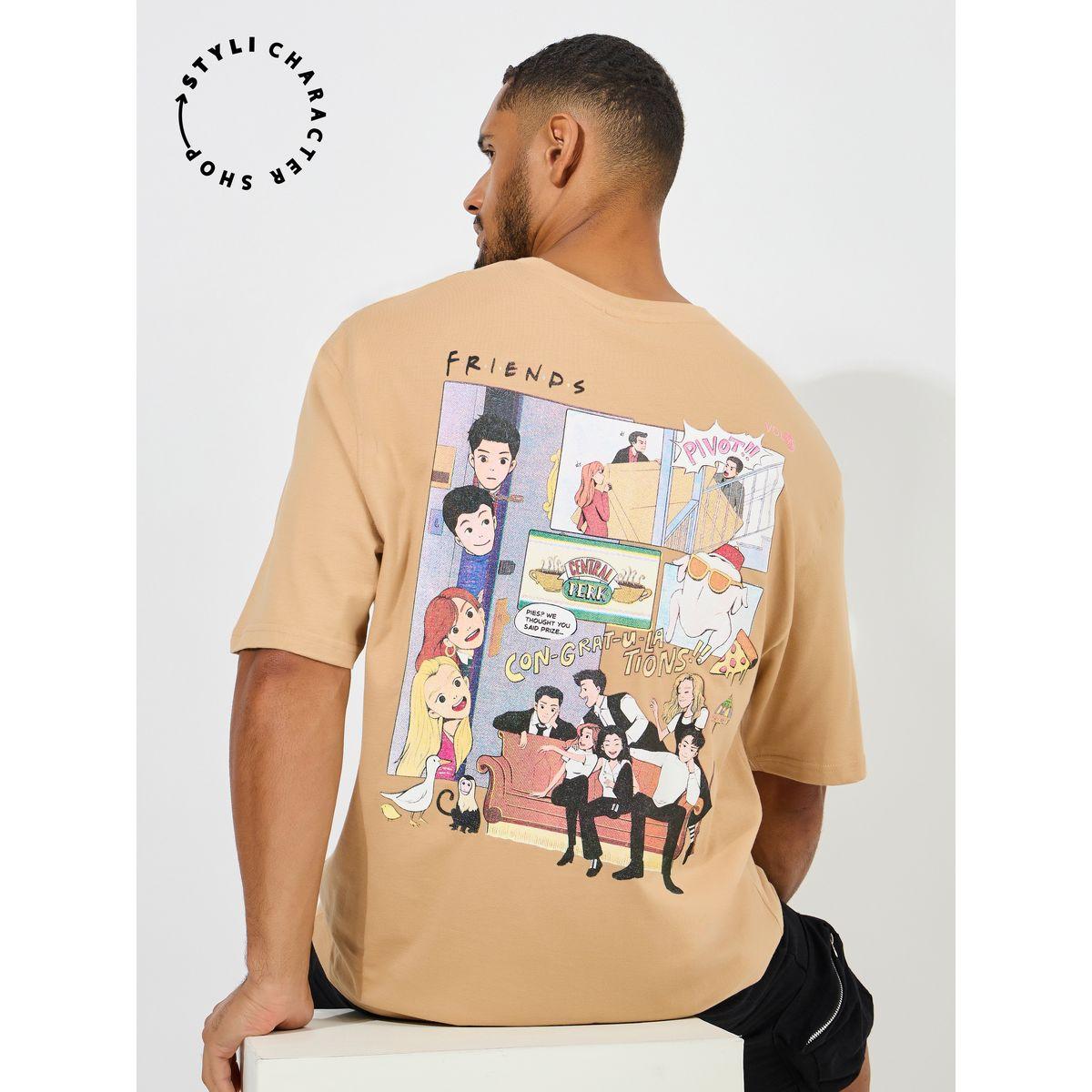 تيشيرت فضفاض مطبع بطبعة جرافيك-men-clothing-tshirtsandpolos-tshirts-image-1