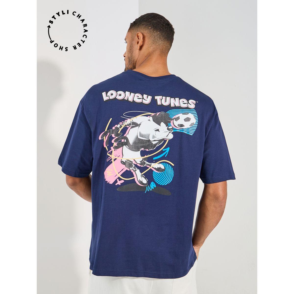 Styli Taz Looney Graphic Print Compact Jersey Oversized T-Shirt-men-clothing-tshirtsandpolos-tshirts-image-1