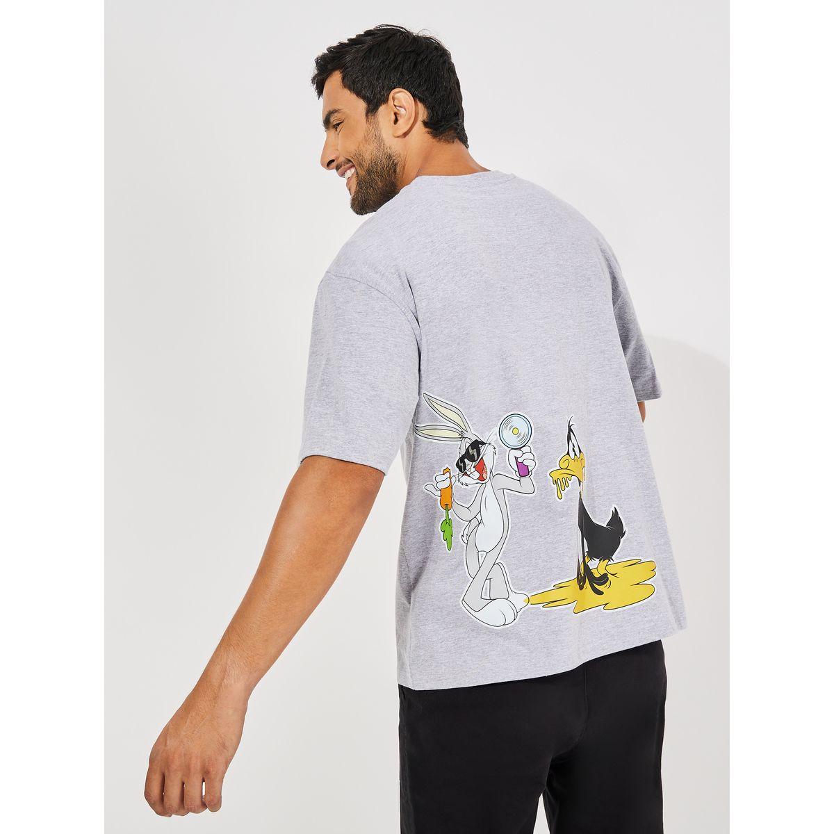 Styli Looney Tunes Graphic Print Compact Jersey Oversized T-Shirt-men-clothing-tshirtsandpolos-tshirts-image-1