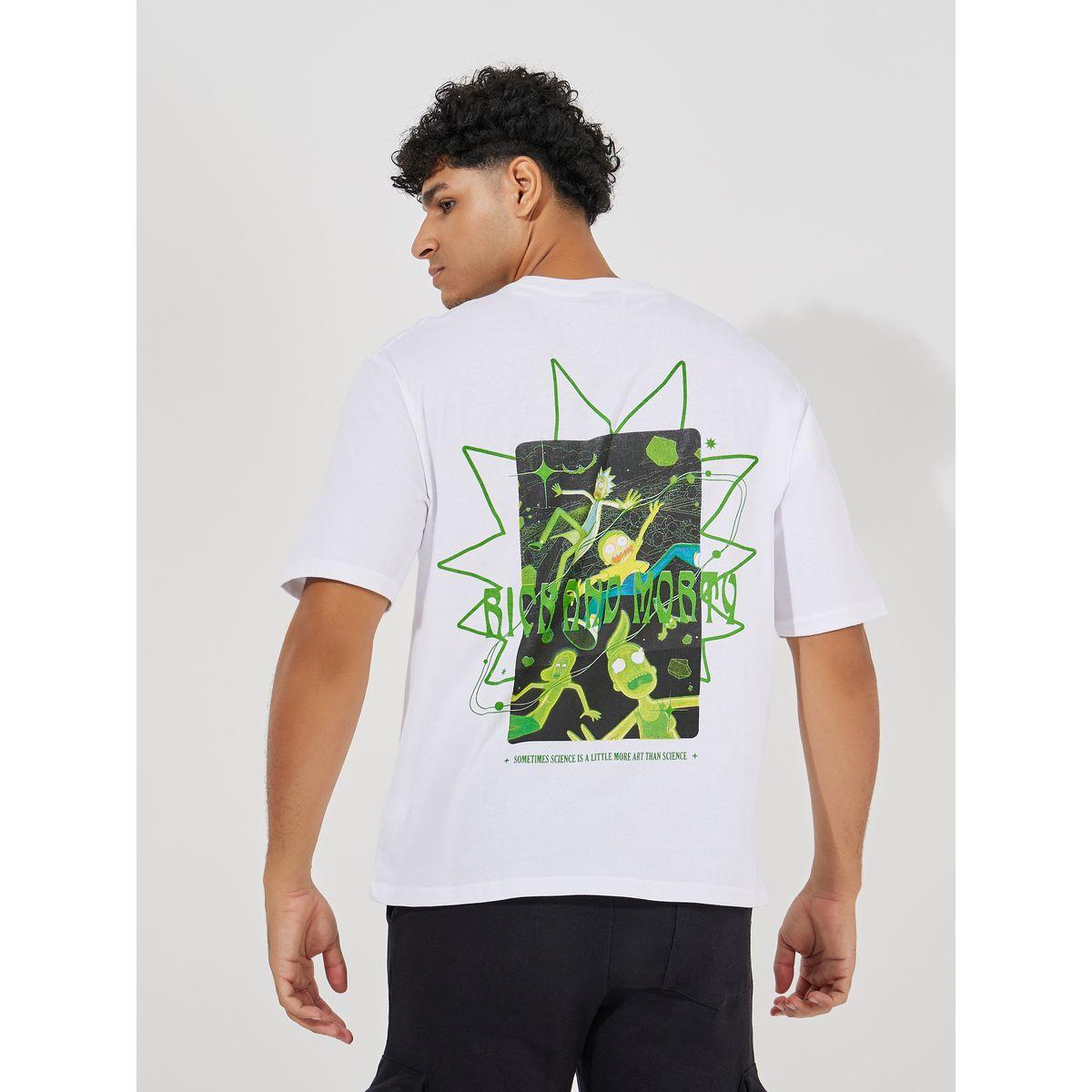 Styli Rick & Morty Sticker Graphic Print Compact Jersey Oversized T-Shirt-men-clothing-tshirtsandpolos-tshirts-image-5
