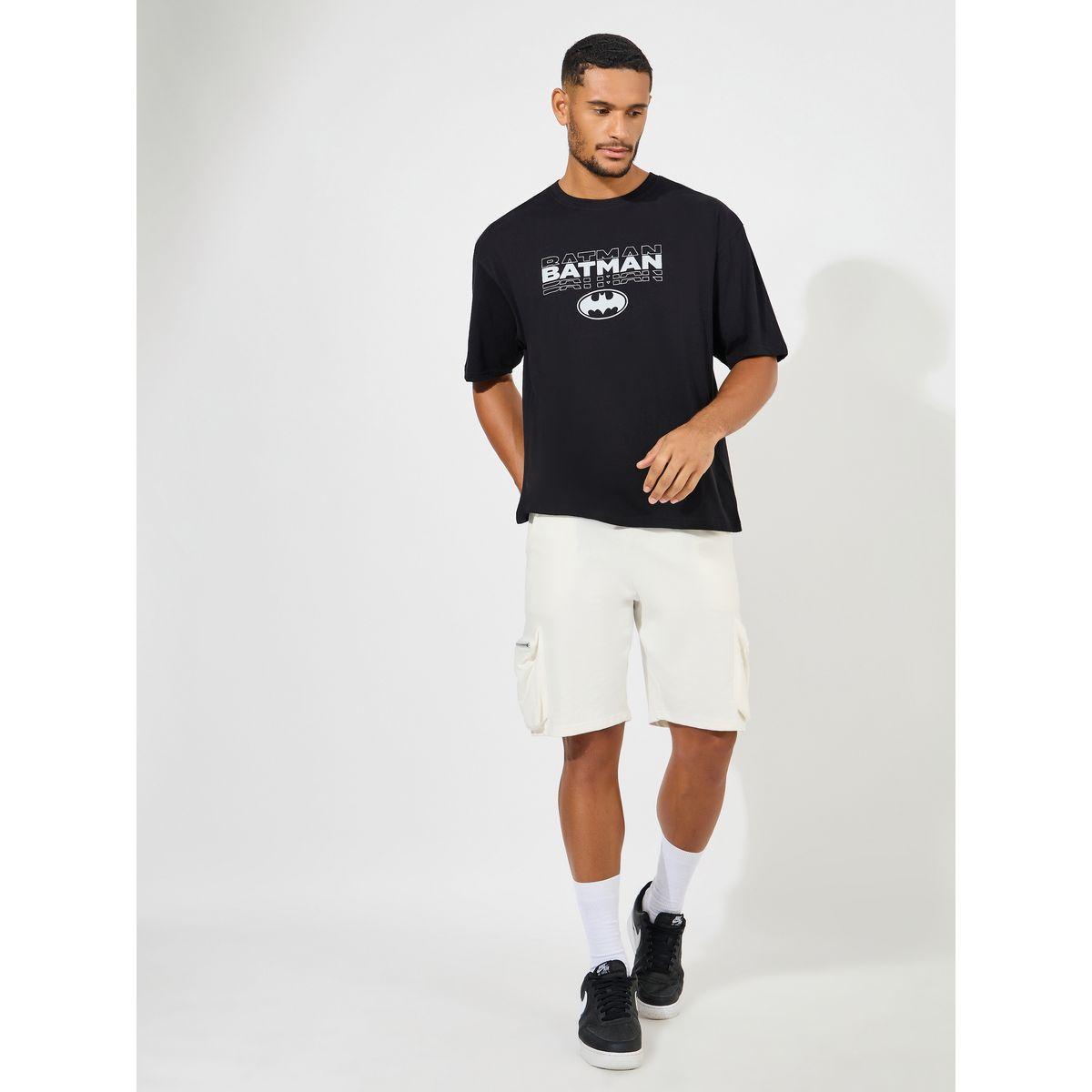 Styli Batman Graphic Print Compact Jersey Oversized T-Shirt-men-clothing-tshirtsandpolos-tshirts-image-2