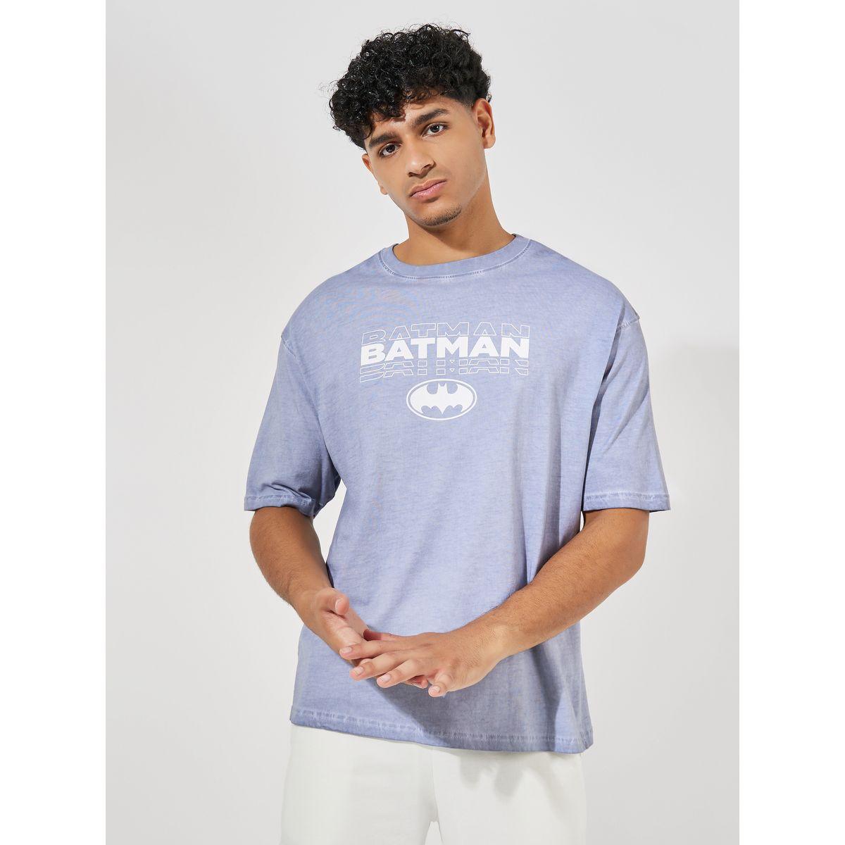 Styli Batman Graphic Print Compact Jersey Oversized T-Shirt-men-clothing-tshirtsandpolos-tshirts-image-1