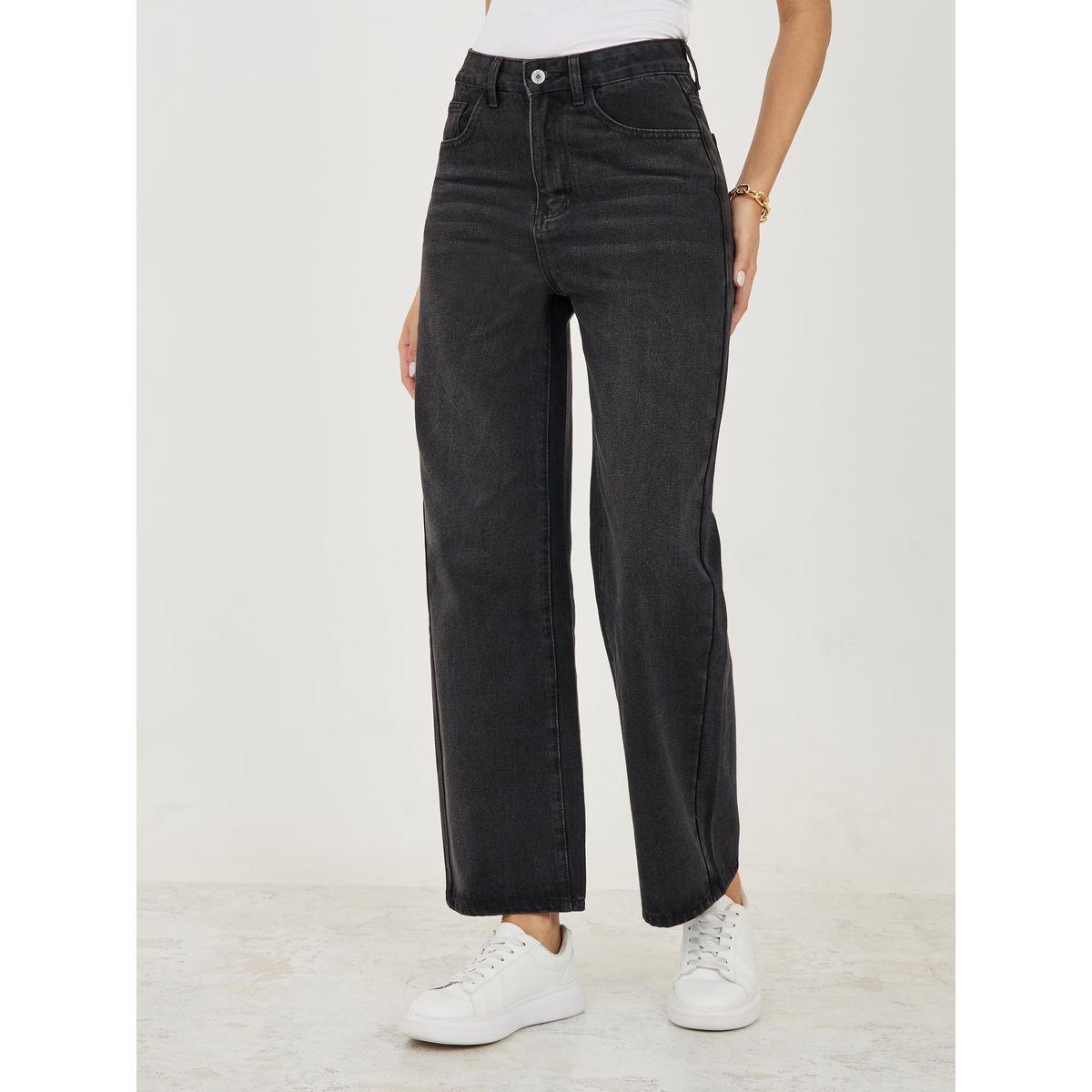 Styli High Rise Wide Leg Full Length Jeans-women-clothing-bottoms-jeans-image-1
