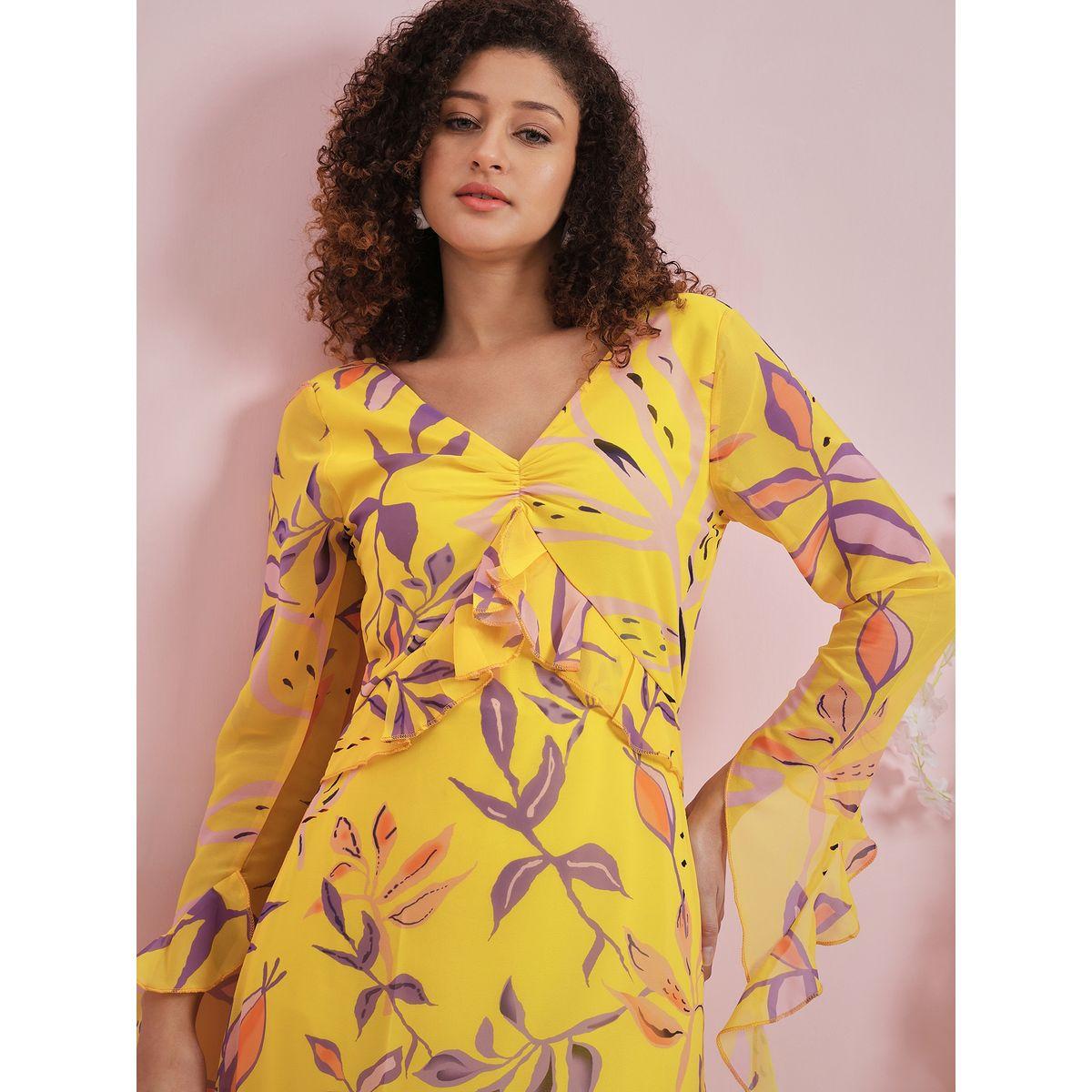 Athena X Styli  All Over Print V Neck Frill Maxi Dress-women-clothing-dresses-image-5
