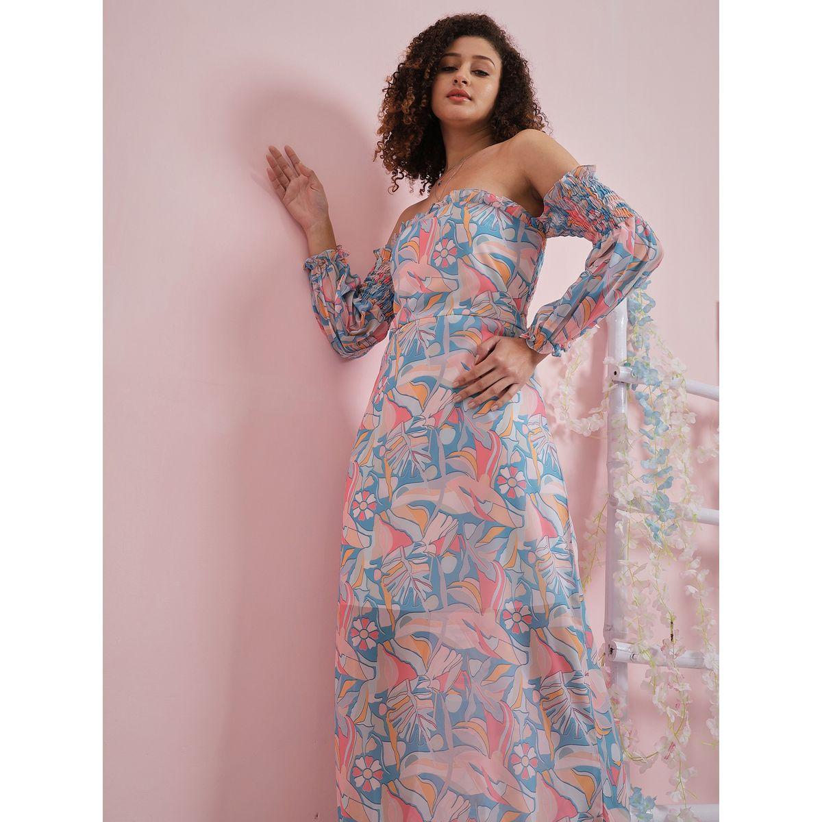 Athena X Styli  Floral Print Tiered Off Shoulder Maxi Dress-women-clothing-dresses-image-5