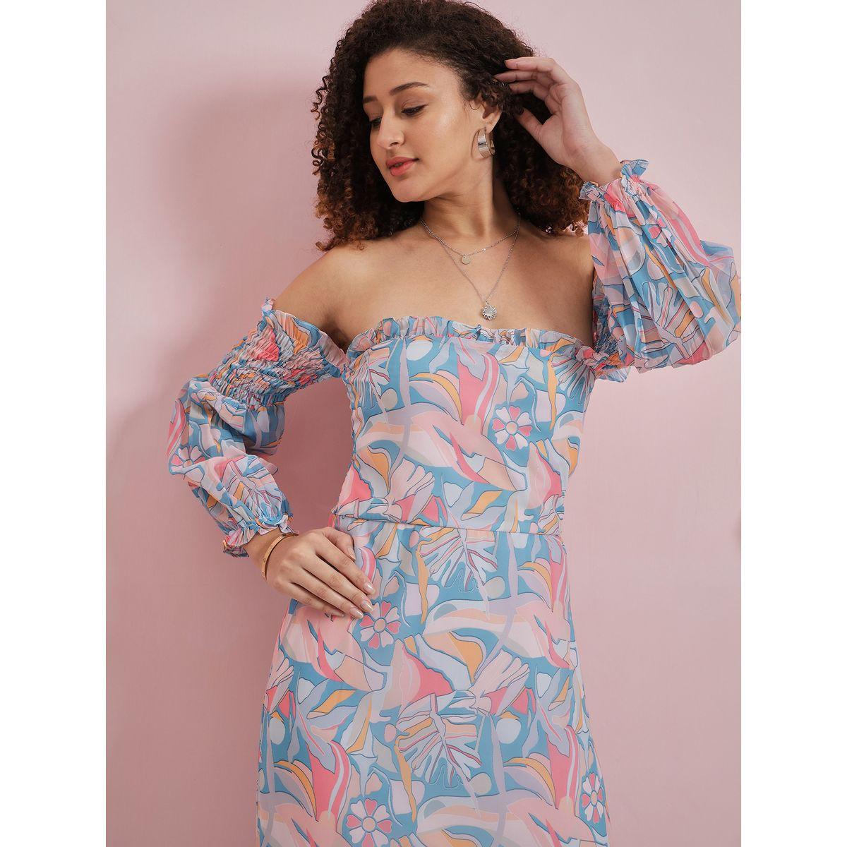 Athena X Styli  Floral Print Tiered Off Shoulder Maxi Dress-women-clothing-dresses-image-7