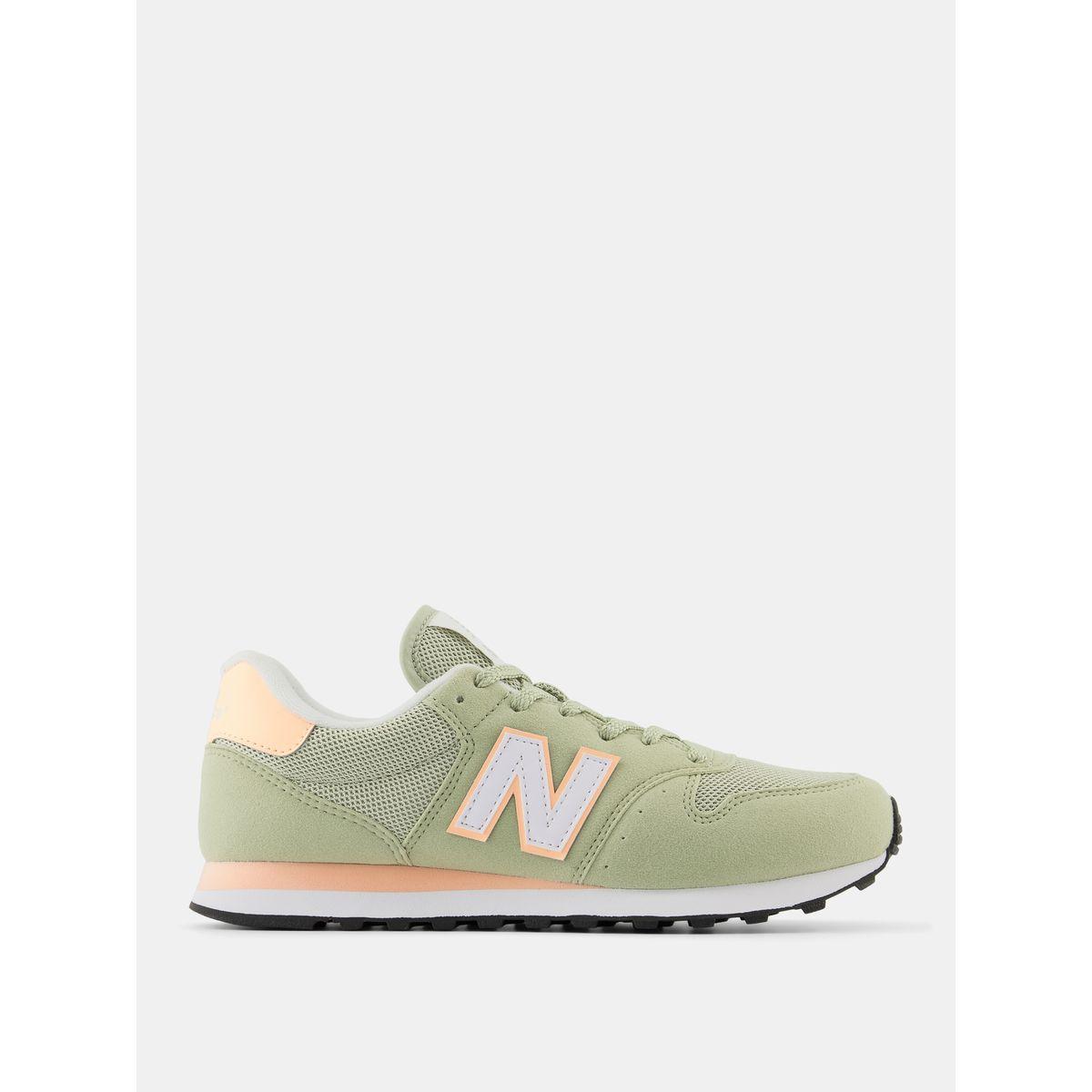 New Balance 500 Contrast Logo Lace Up Sneakers-women-shoes-sneakers-image-1