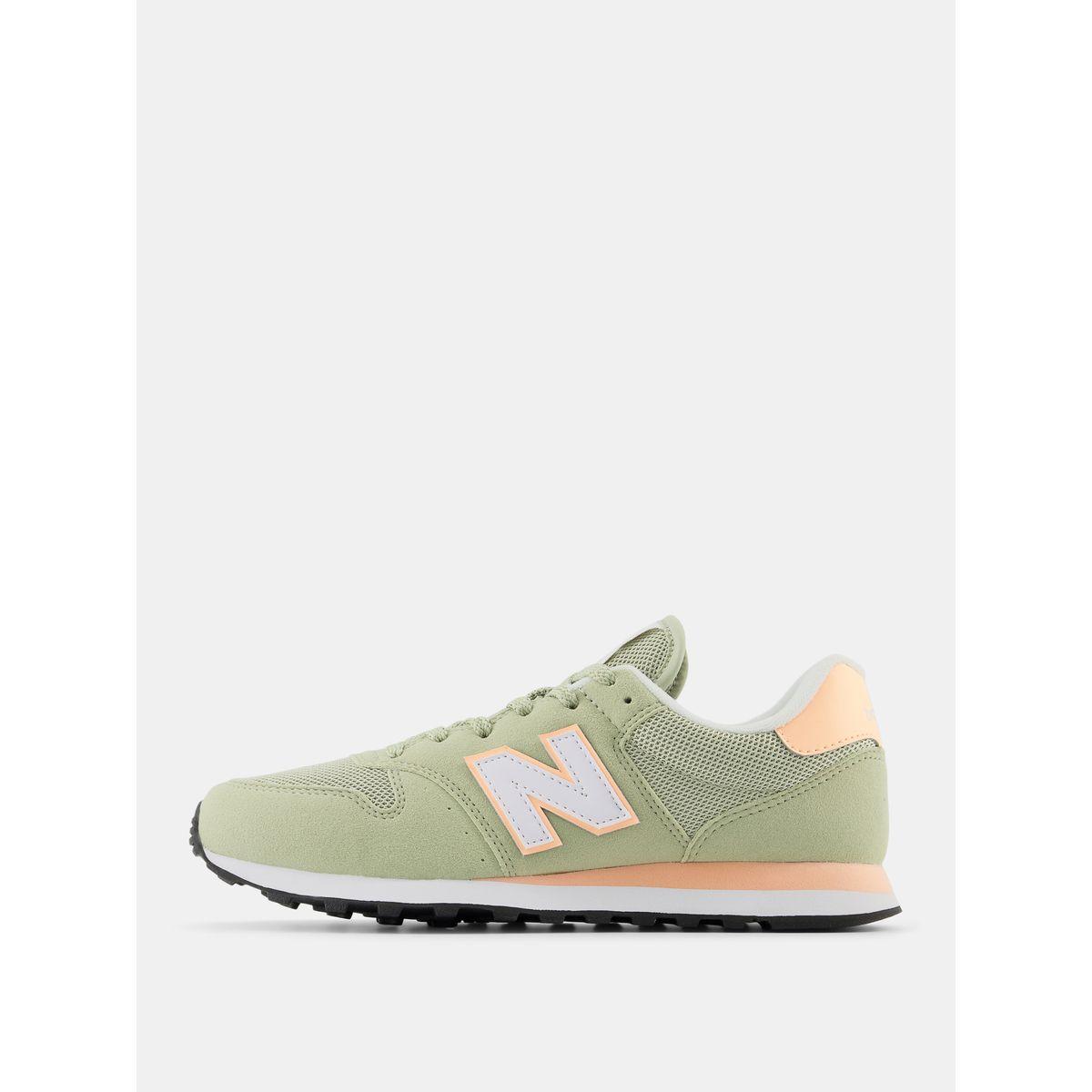 New Balance 500 Contrast Logo Lace Up Sneakers-women-shoes-sneakers-image-4