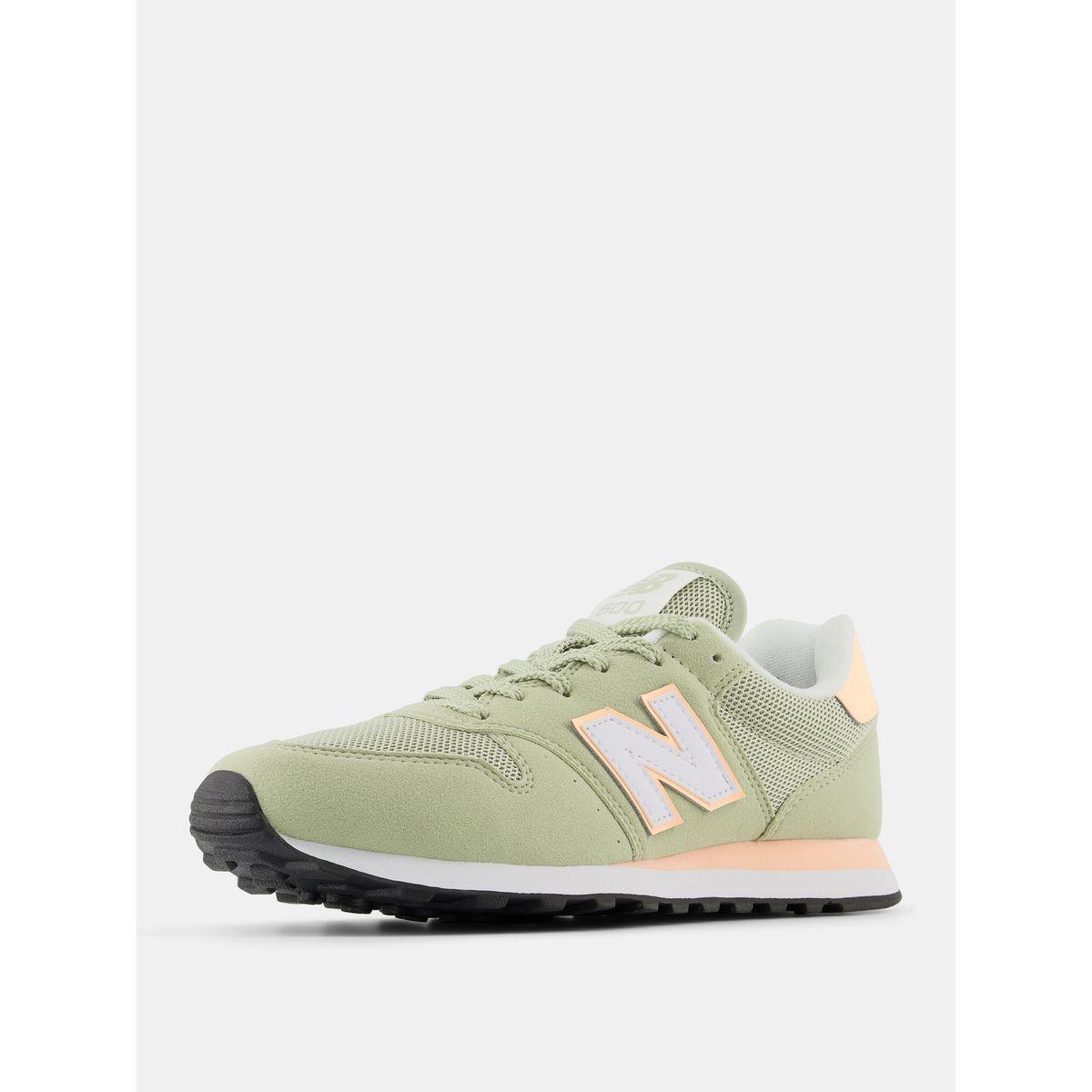 New Balance 500 Contrast Logo Lace Up Sneakers-women-shoes-sneakers-image-5