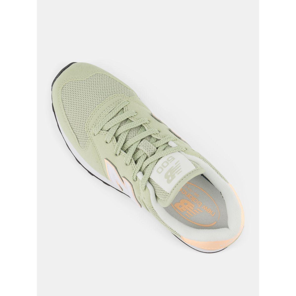 New Balance 500 Contrast Logo Lace Up Sneakers-women-shoes-sneakers-image-6