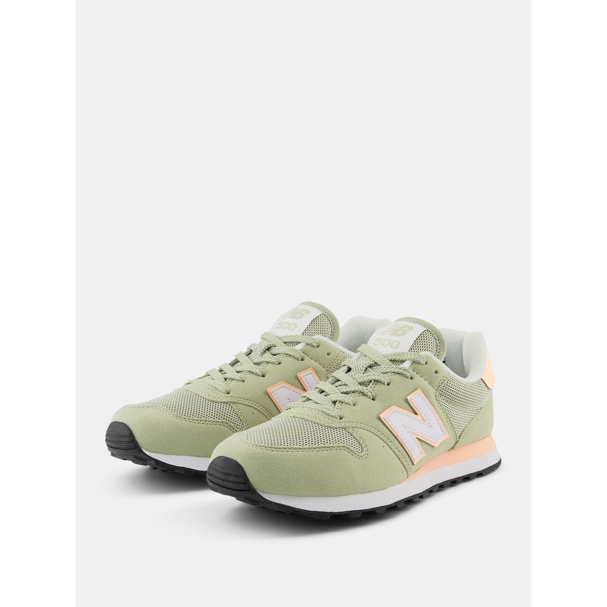 New Balance 500 Contrast Logo Lace Up Sneakers-women-shoes-sneakers-image-8