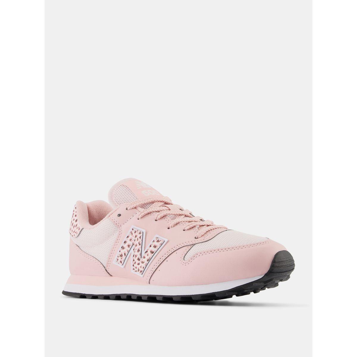 New Balance 500 Animal Print Logo Lace Up Sneakers-women-shoes-sneakers-image-2